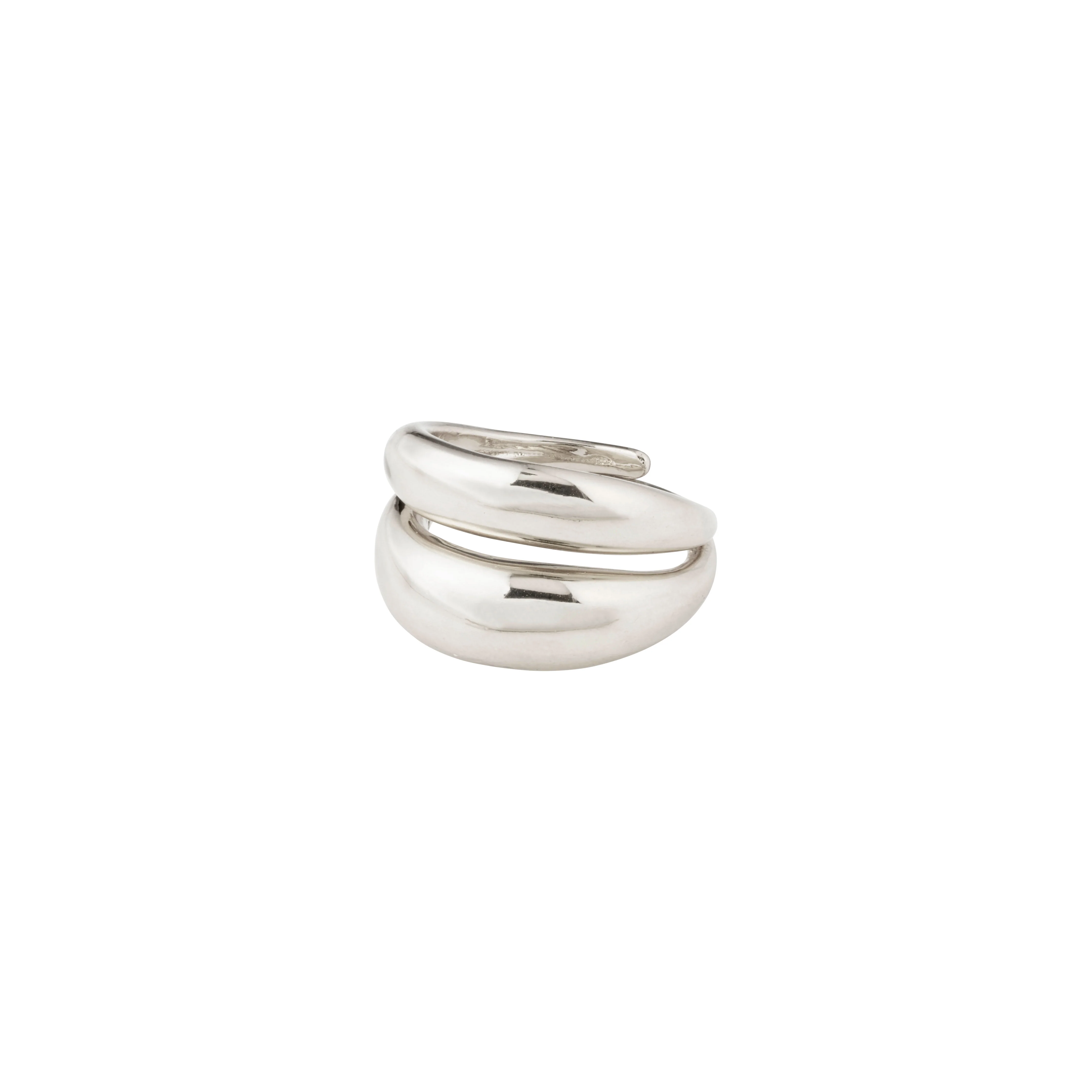 RECONNECT chunky statement ring silver-plated