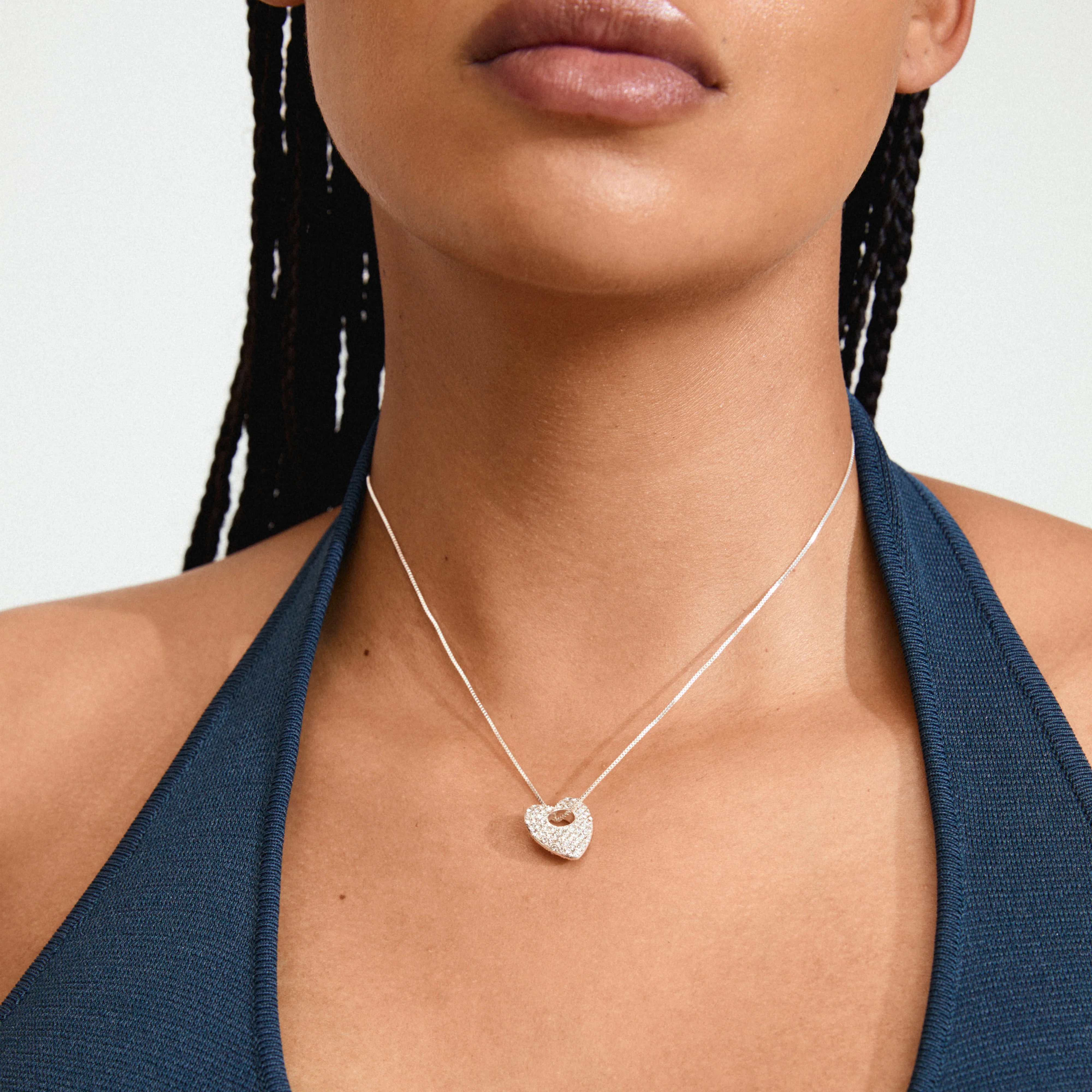 DUNE heart necklace silver-plated - Image 3