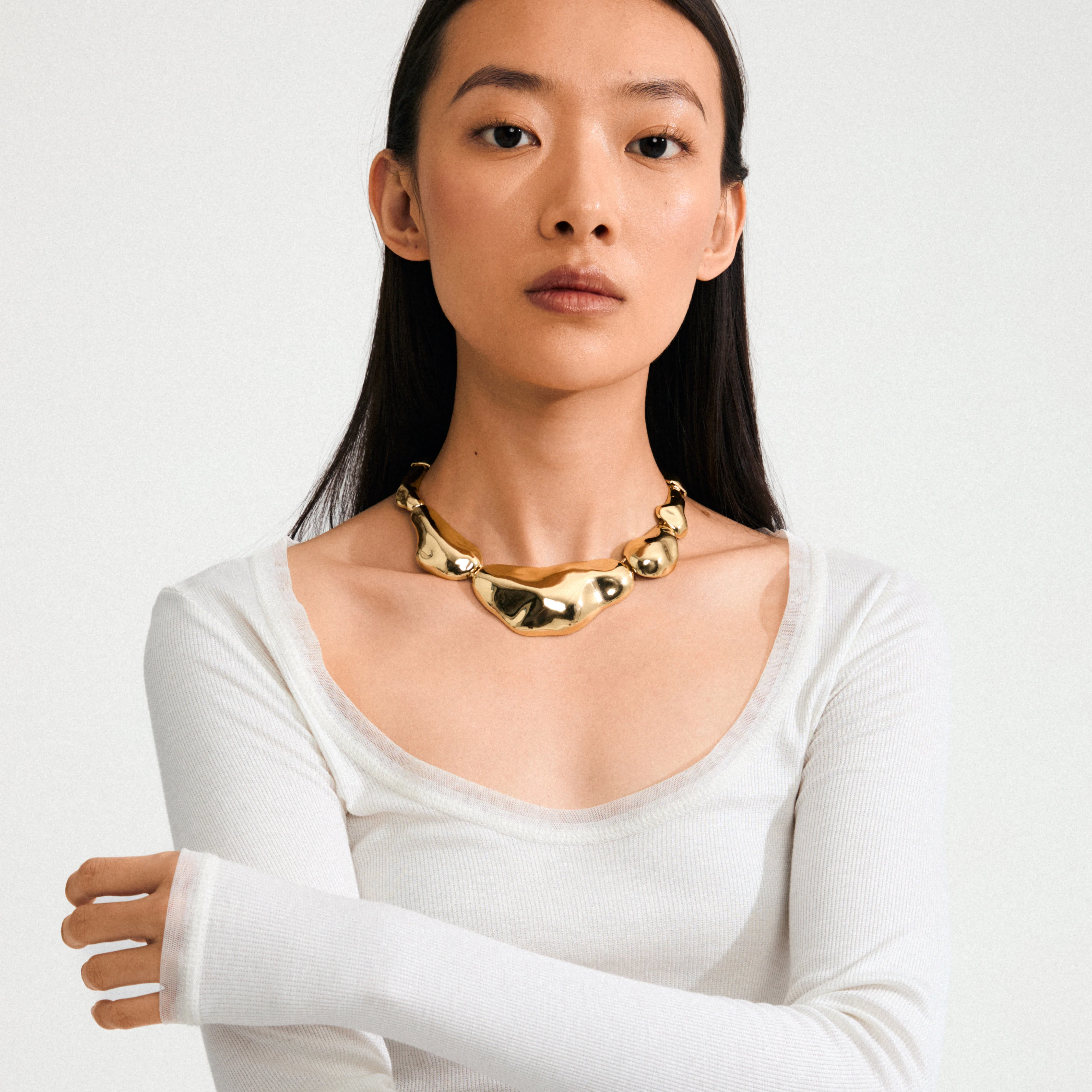 FREE statement necklace gold-plated - Image 2