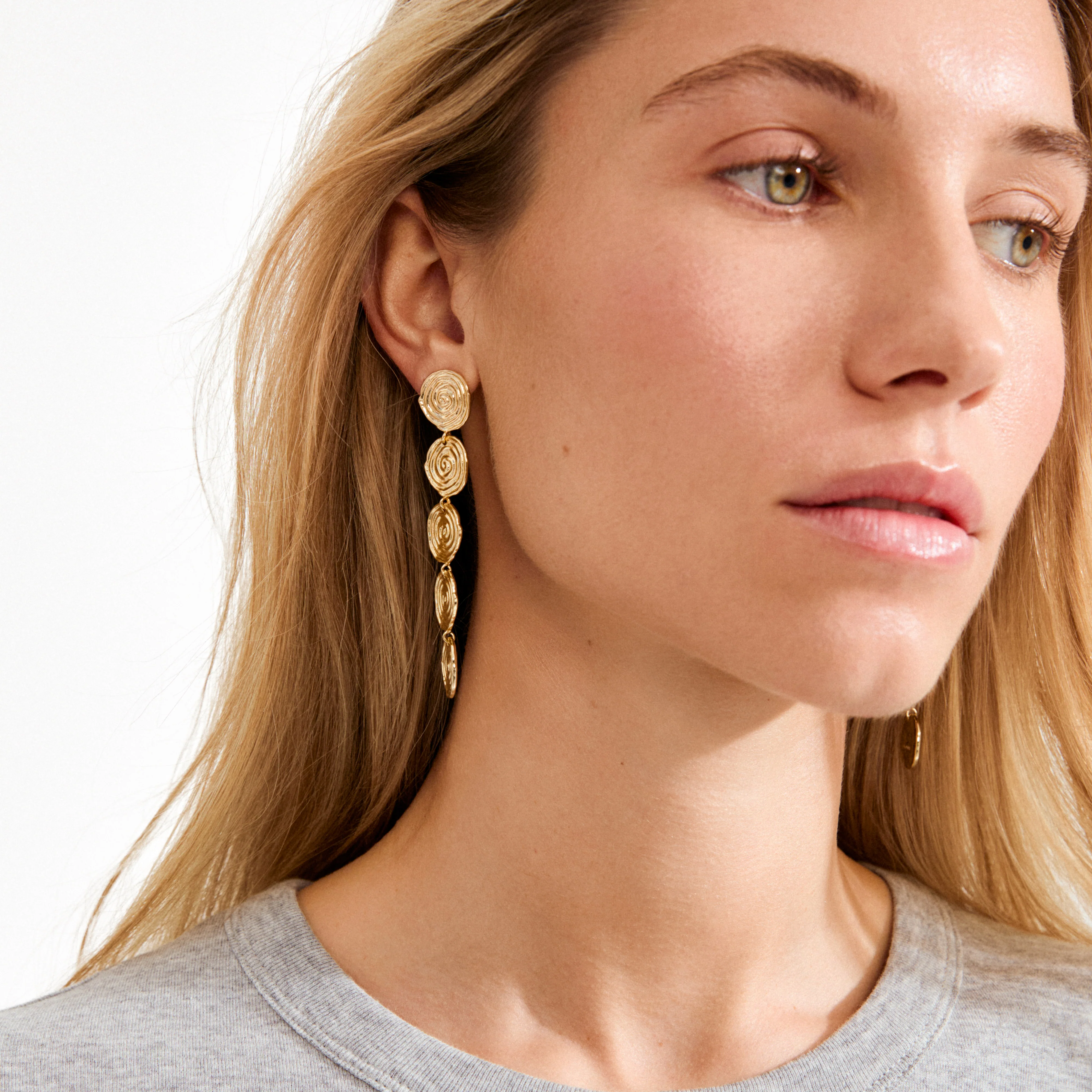 AIR earrings gold-plated - Image 3