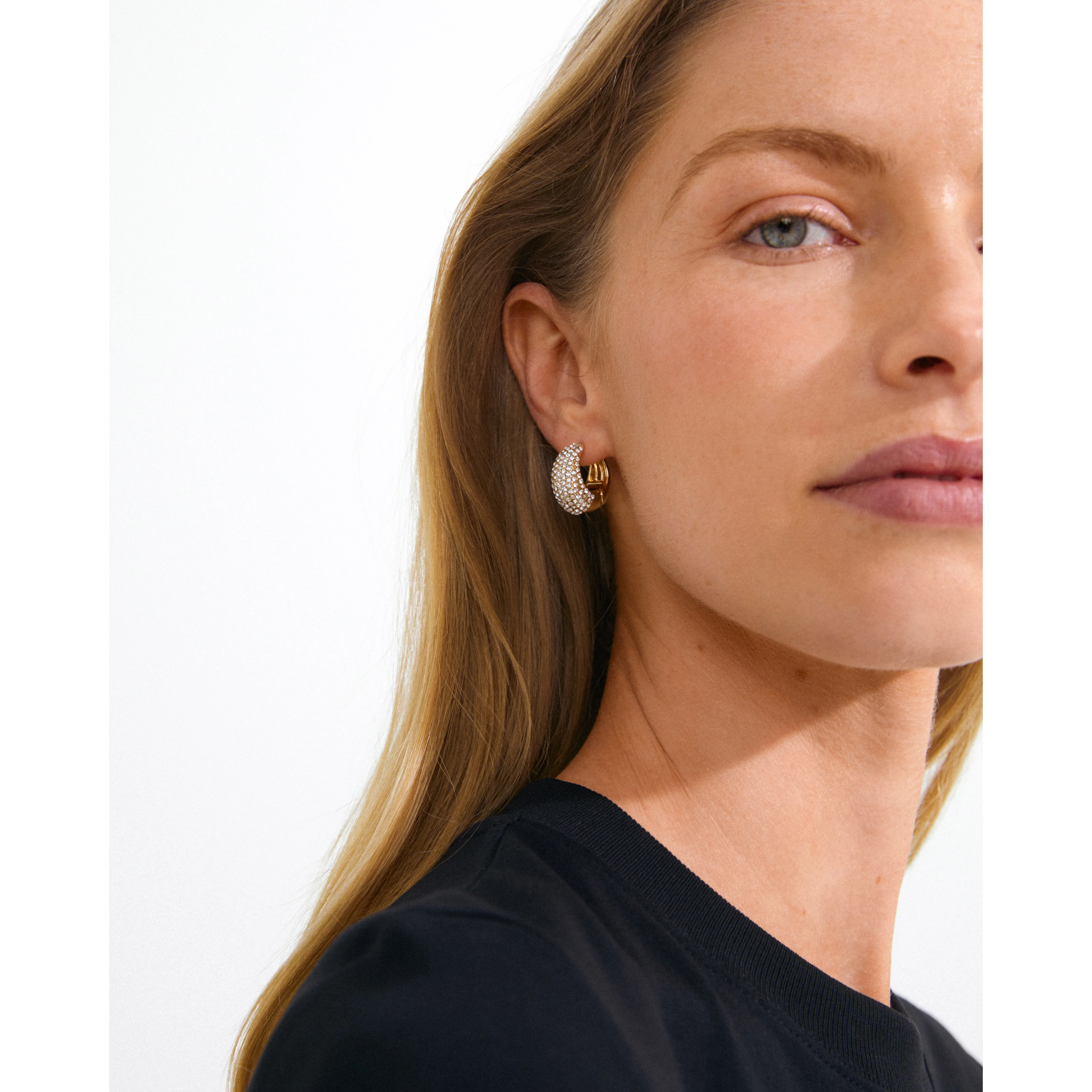 FOCUS crystal earrings gold-plated - Image 2