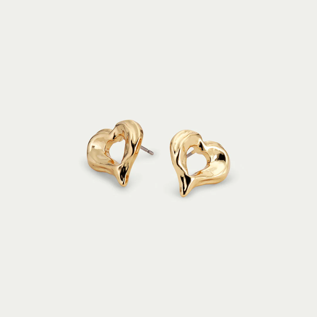 TIDE heart earrings gold-plated - Image 2