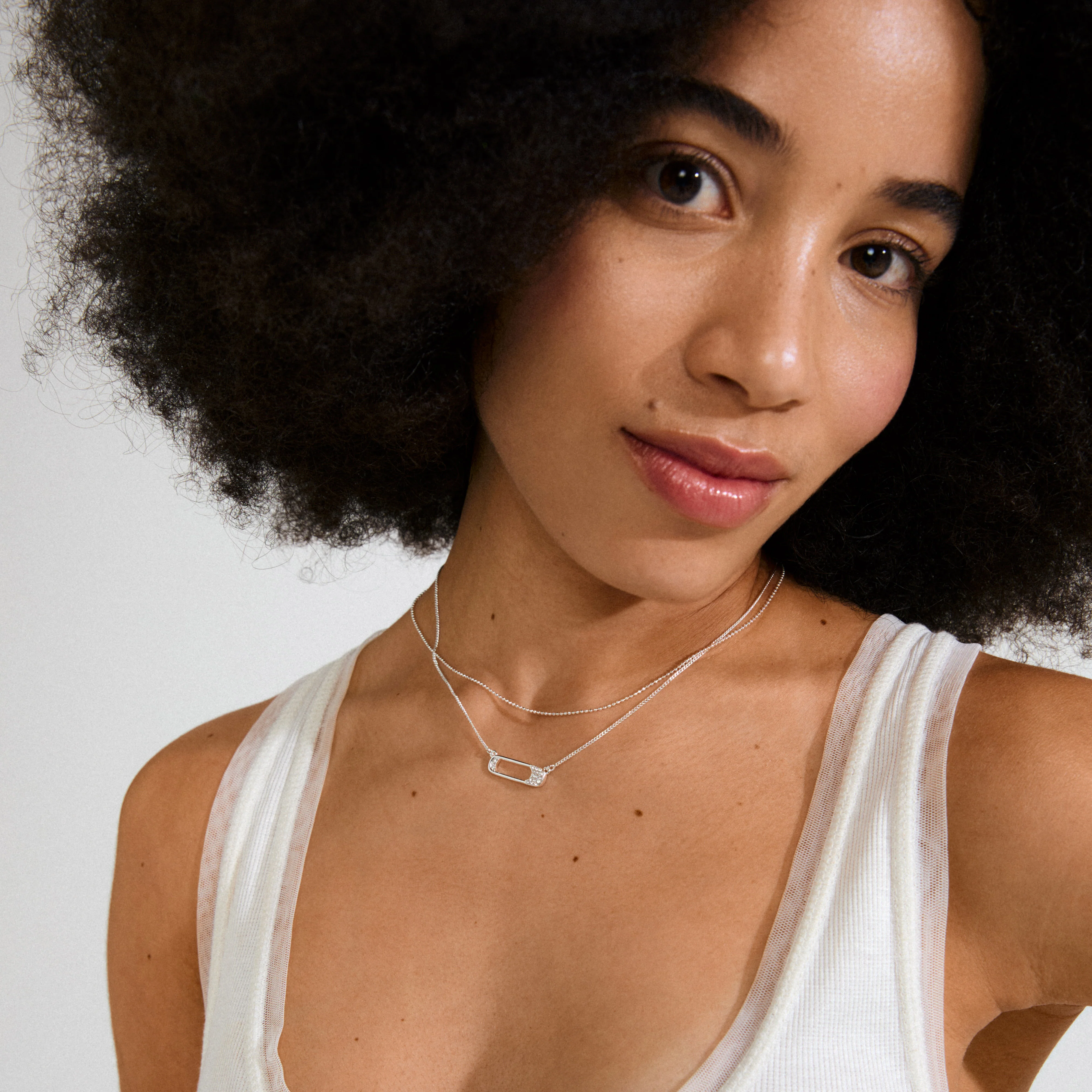 INSTANT necklace, 2-in-1 set, silver-plated - Image 2