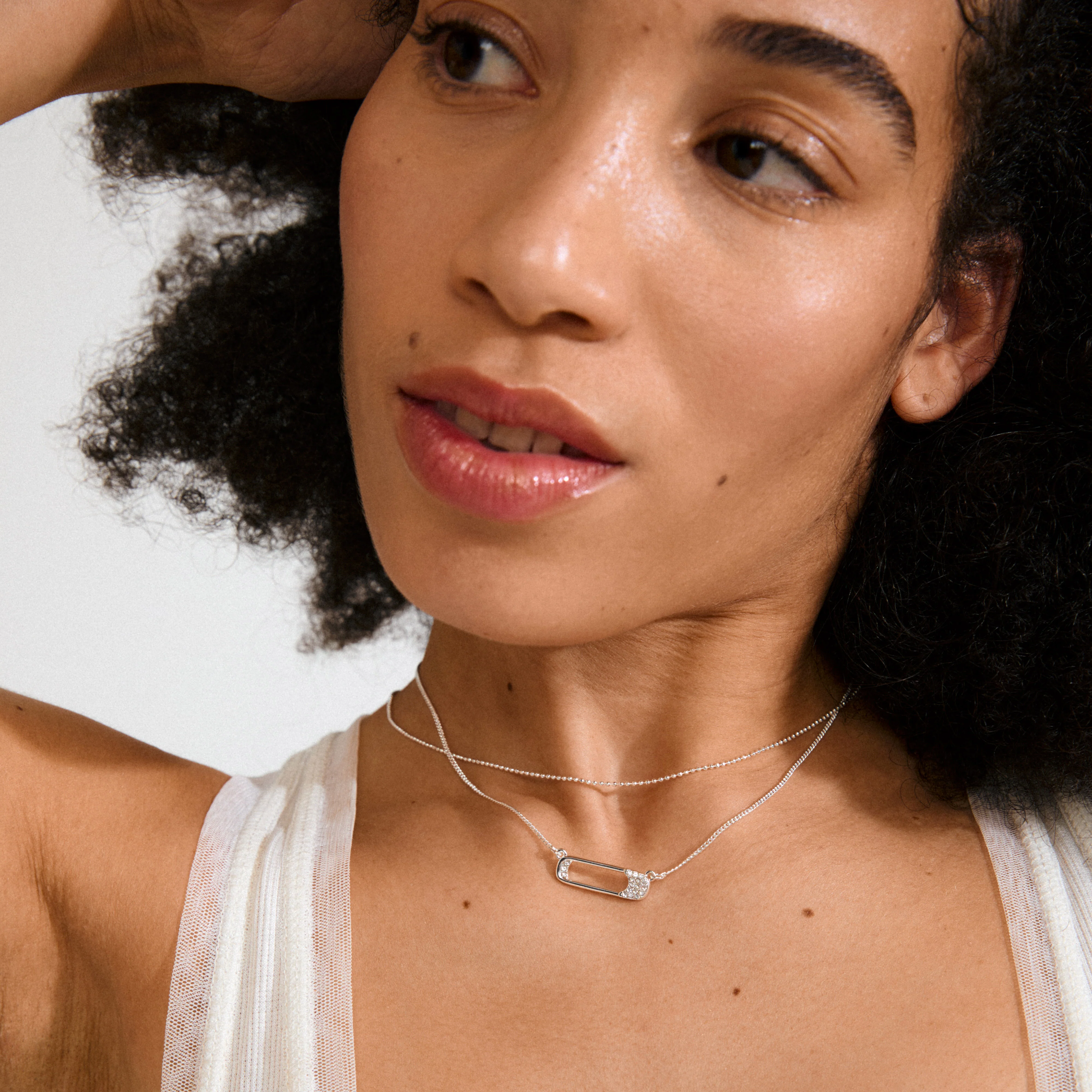 INSTANT necklace, 2-in-1 set, silver-plated - Image 3