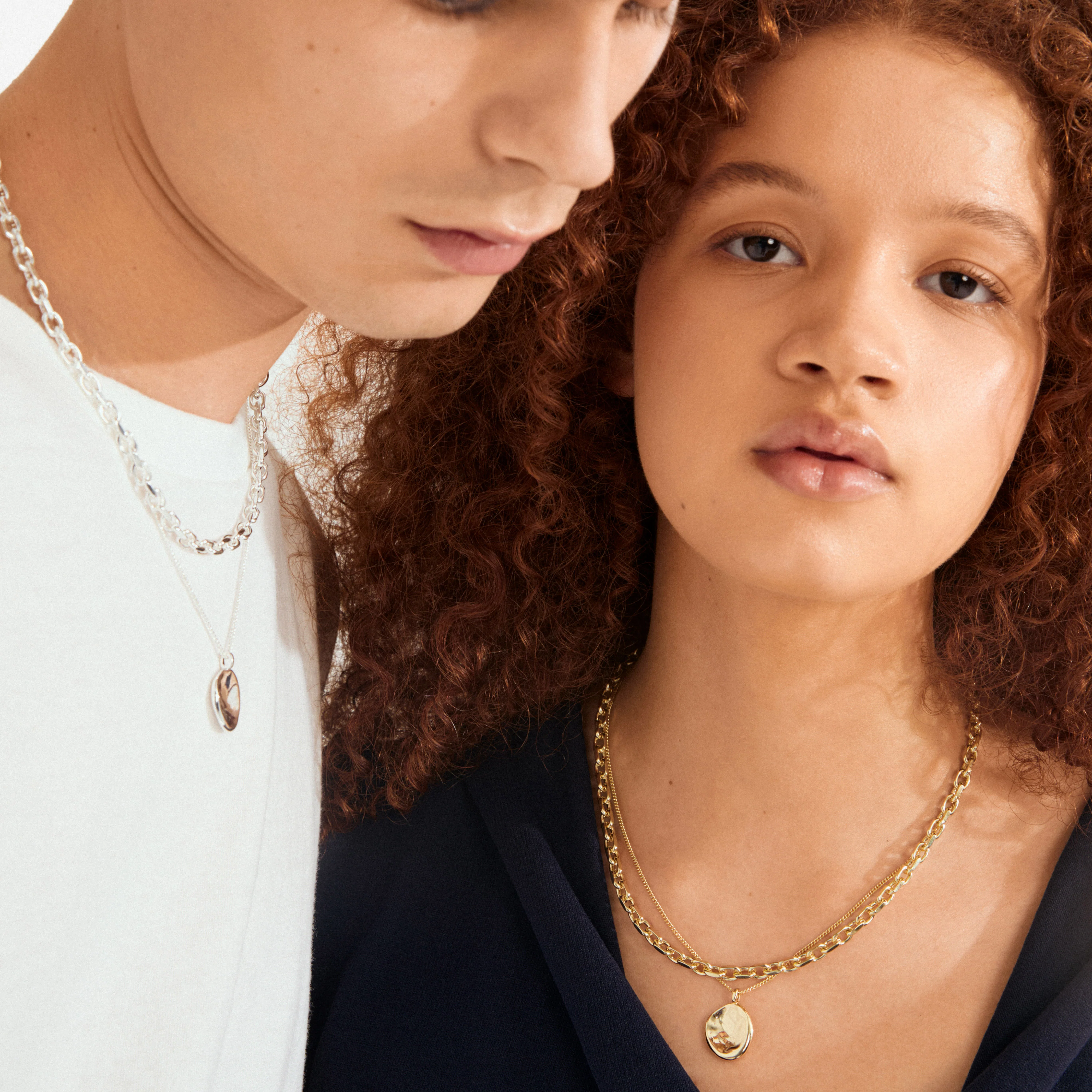 SPARKLE necklace 2-in-1 set, silver-plated - Image 3