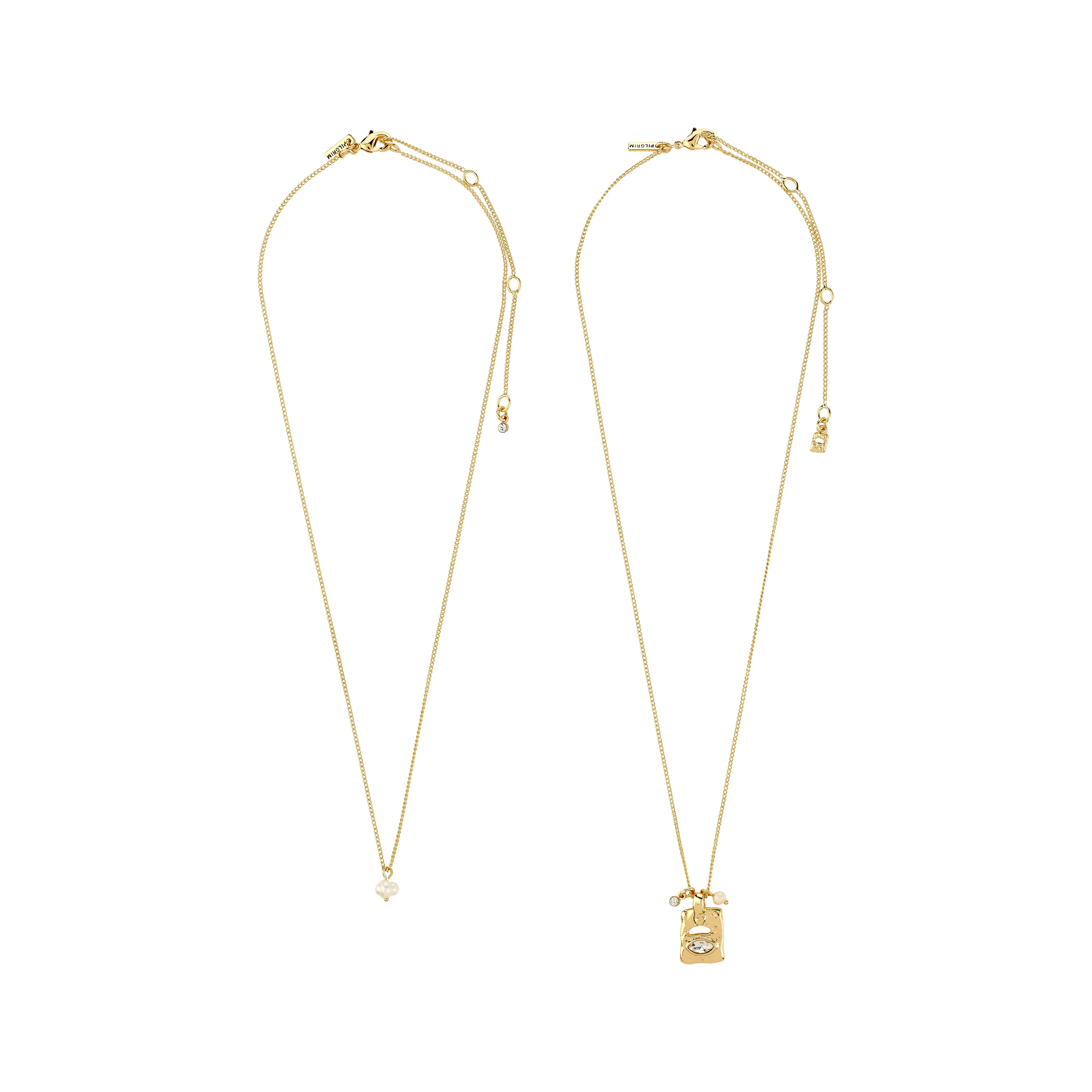 FIRE necklace 2-in-1 set, gold-plated - Image 6