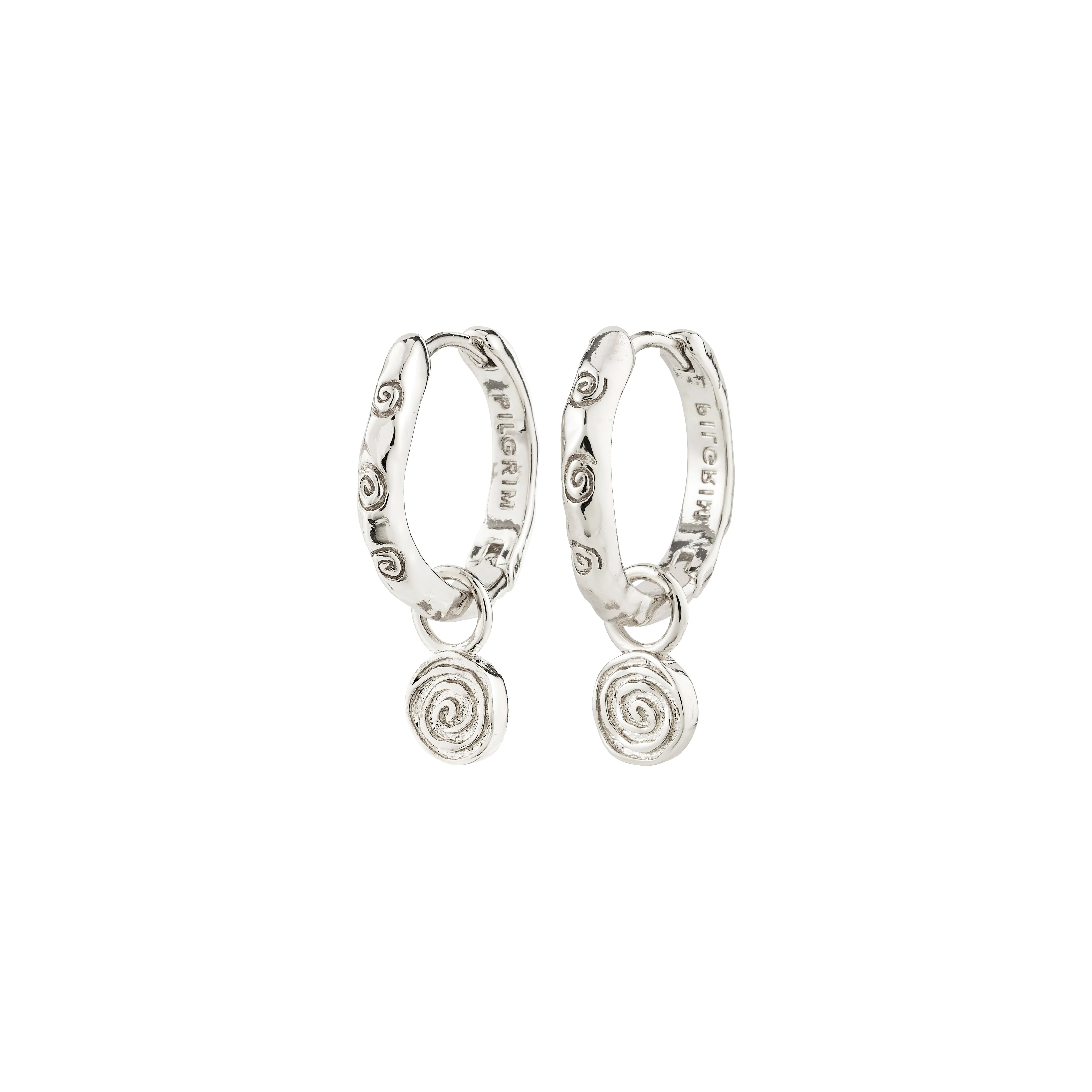 FIRE hoop earrings silver-plated