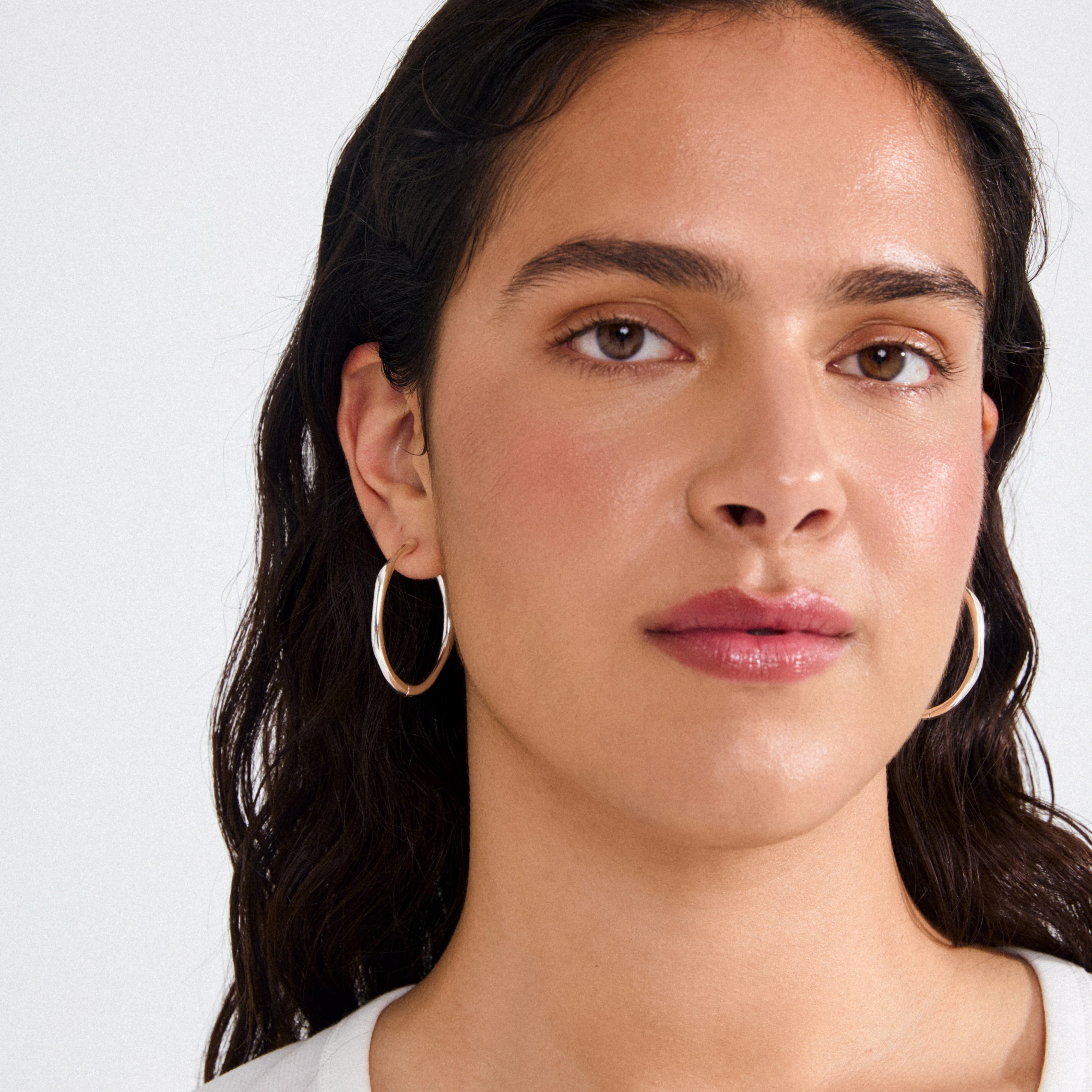 HAZE hoop earrings silver-plated - Image 3