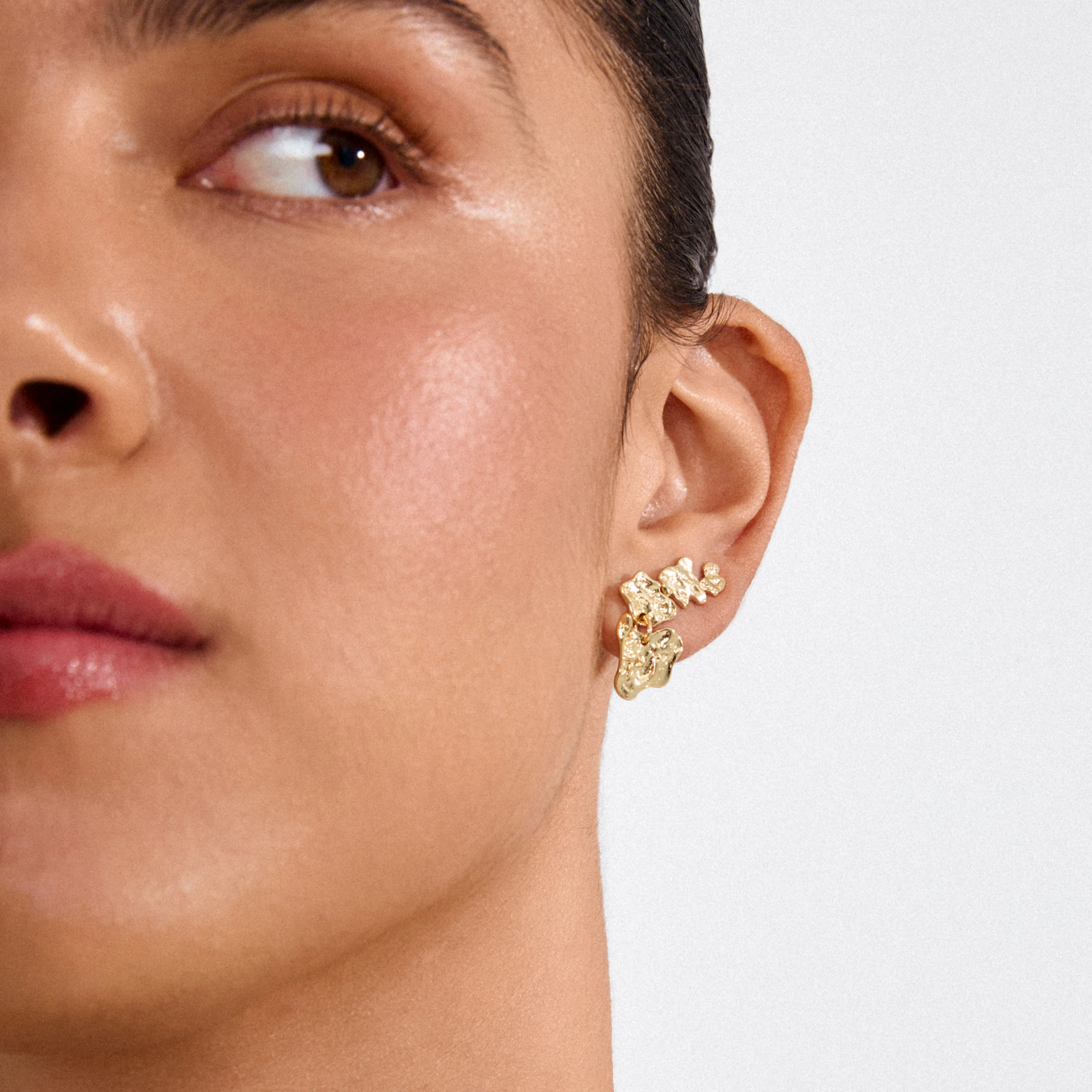 HORIZON earrings gold plated - Image 3