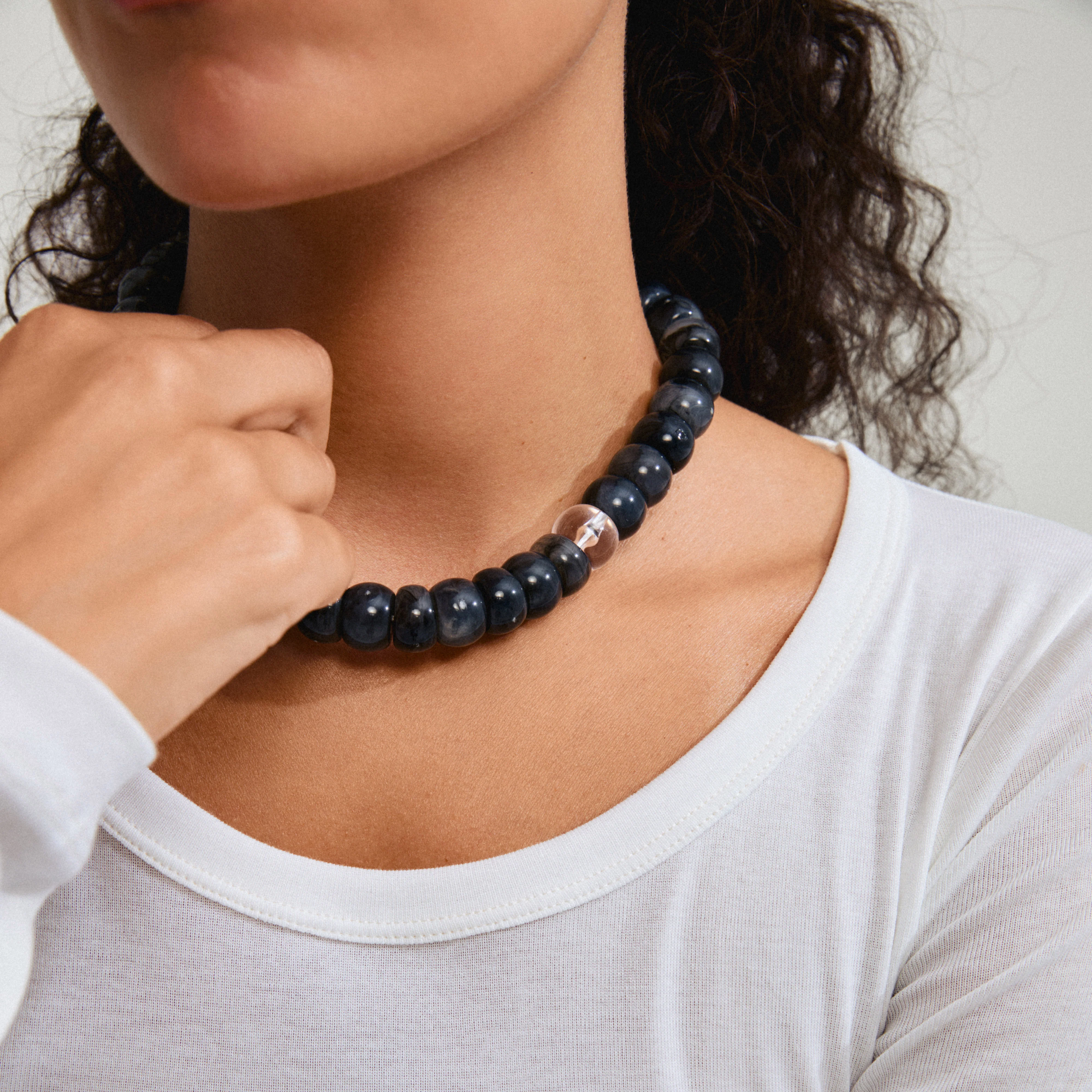 ECLIPSE necklace grey/gold-plated - Image 3