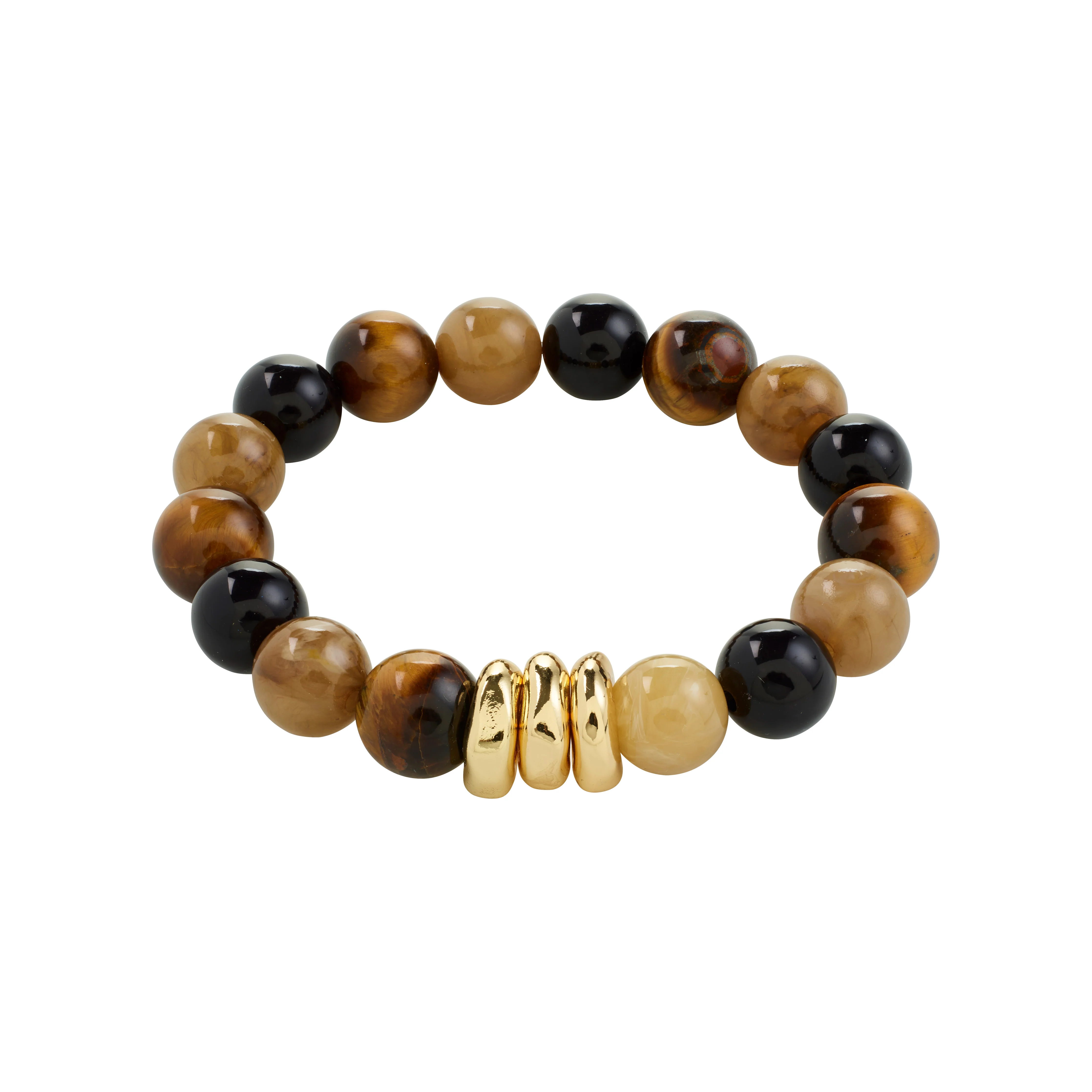 UNFOLD bracelet gold-plated/brown