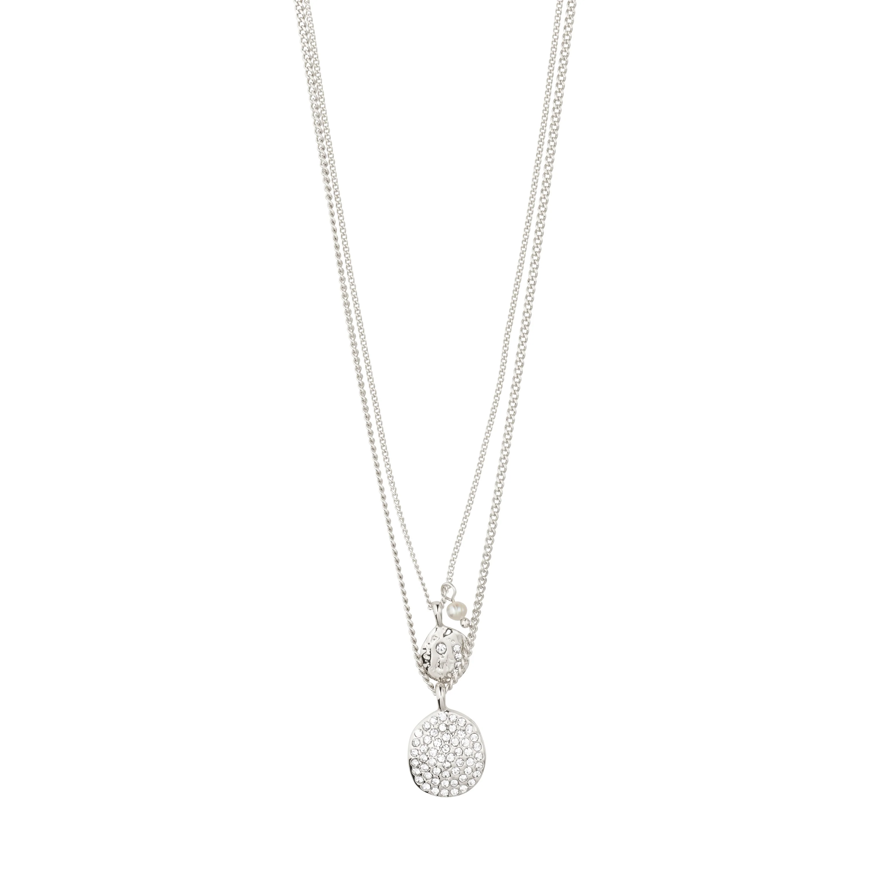 SHIFT necklace 2-in-1 set, silver-plated