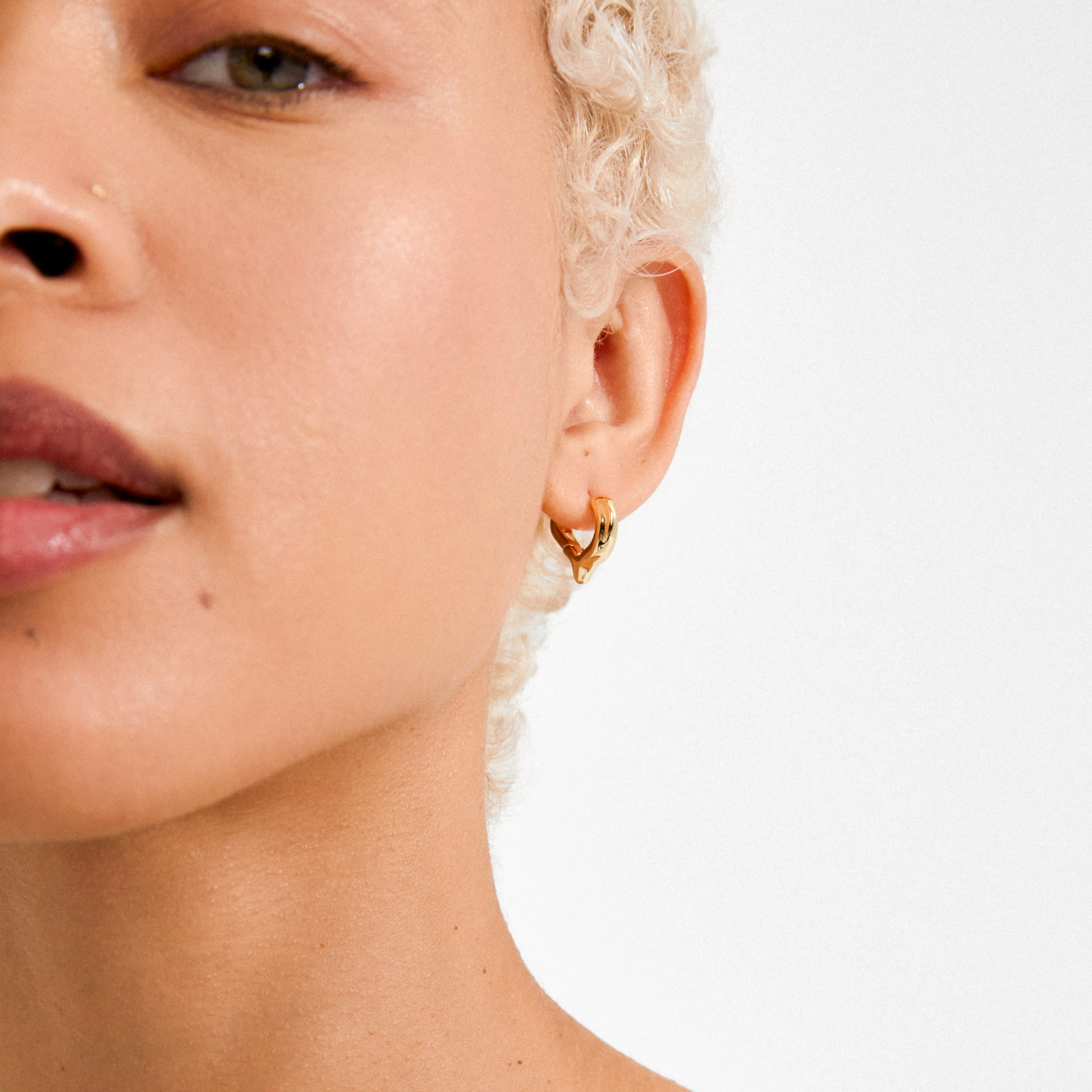 IRIS earrings gold-plated - Image 2