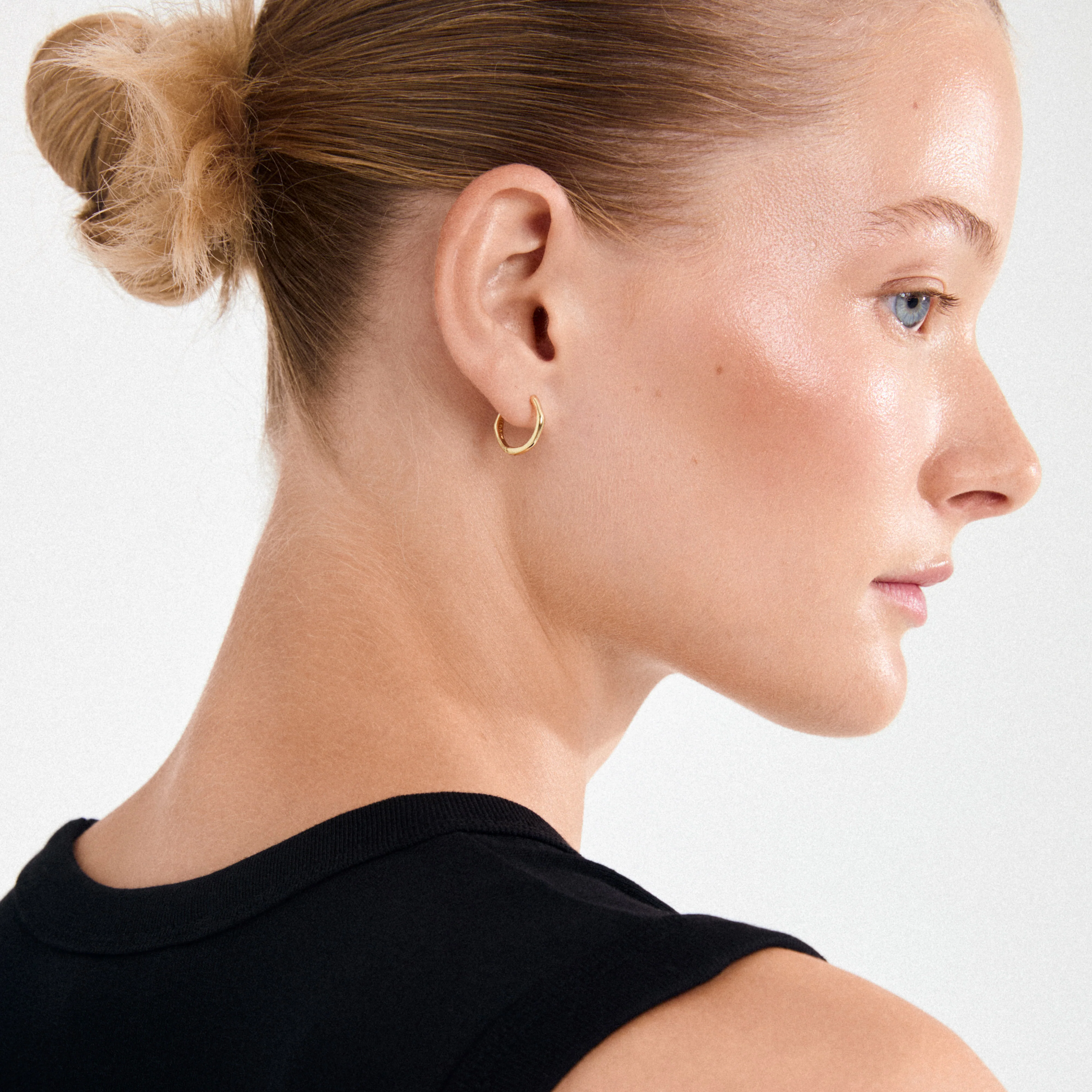 NOVA hoop earrings gold-plated - Image 3