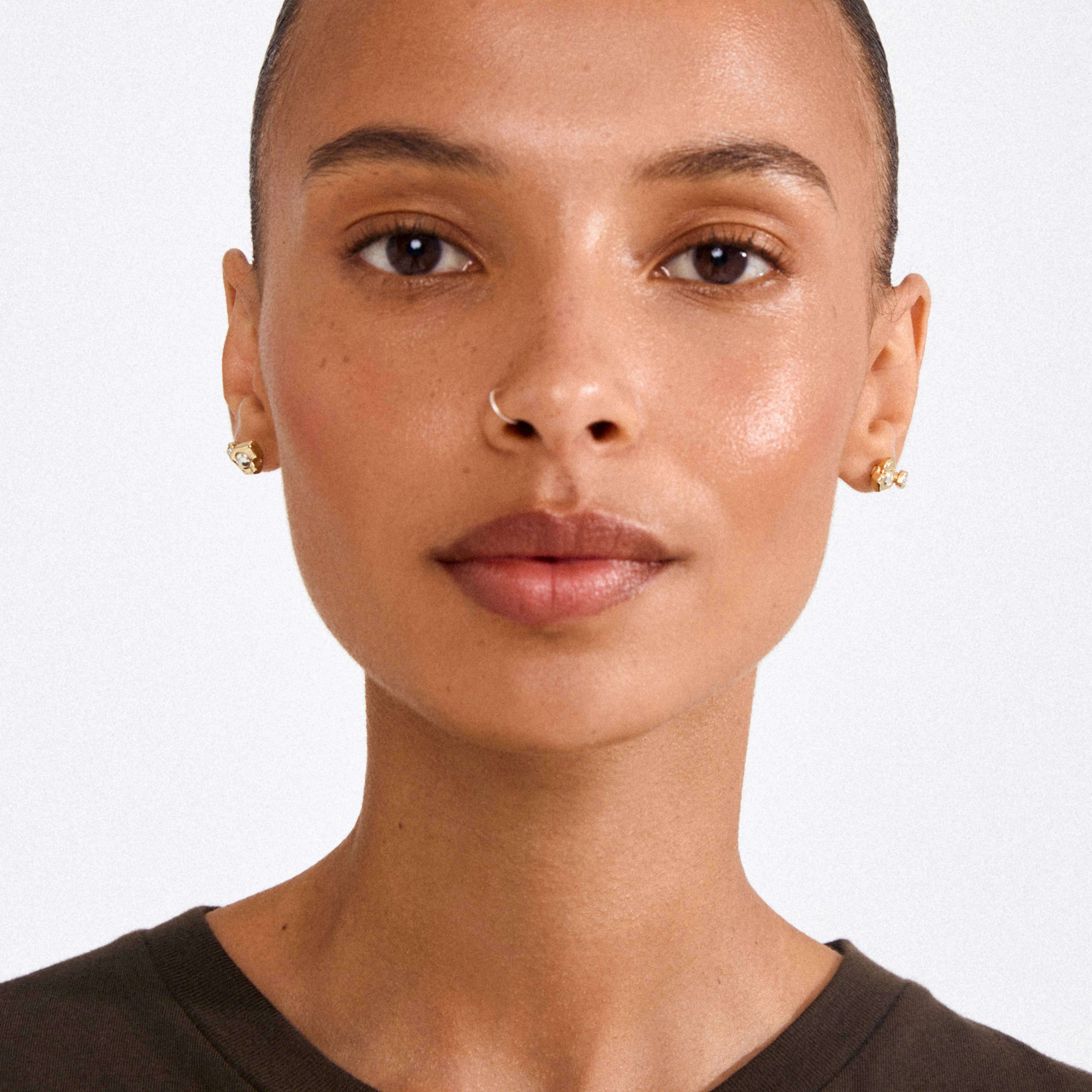 NOVA earrings 2-in-1 set, gold-plated - Image 2