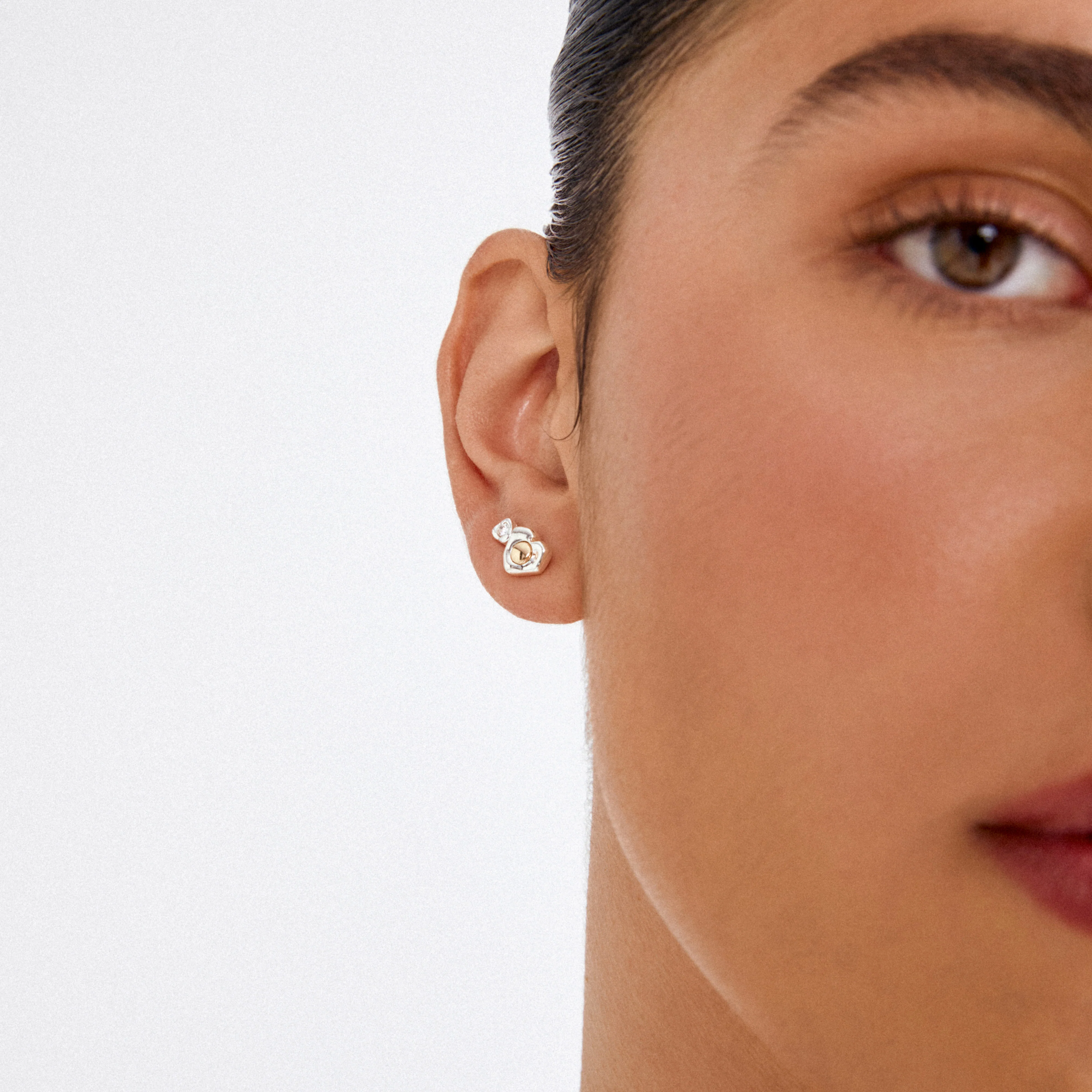 NOVA earrings 2-in-1 set, silver-plated - Image 3