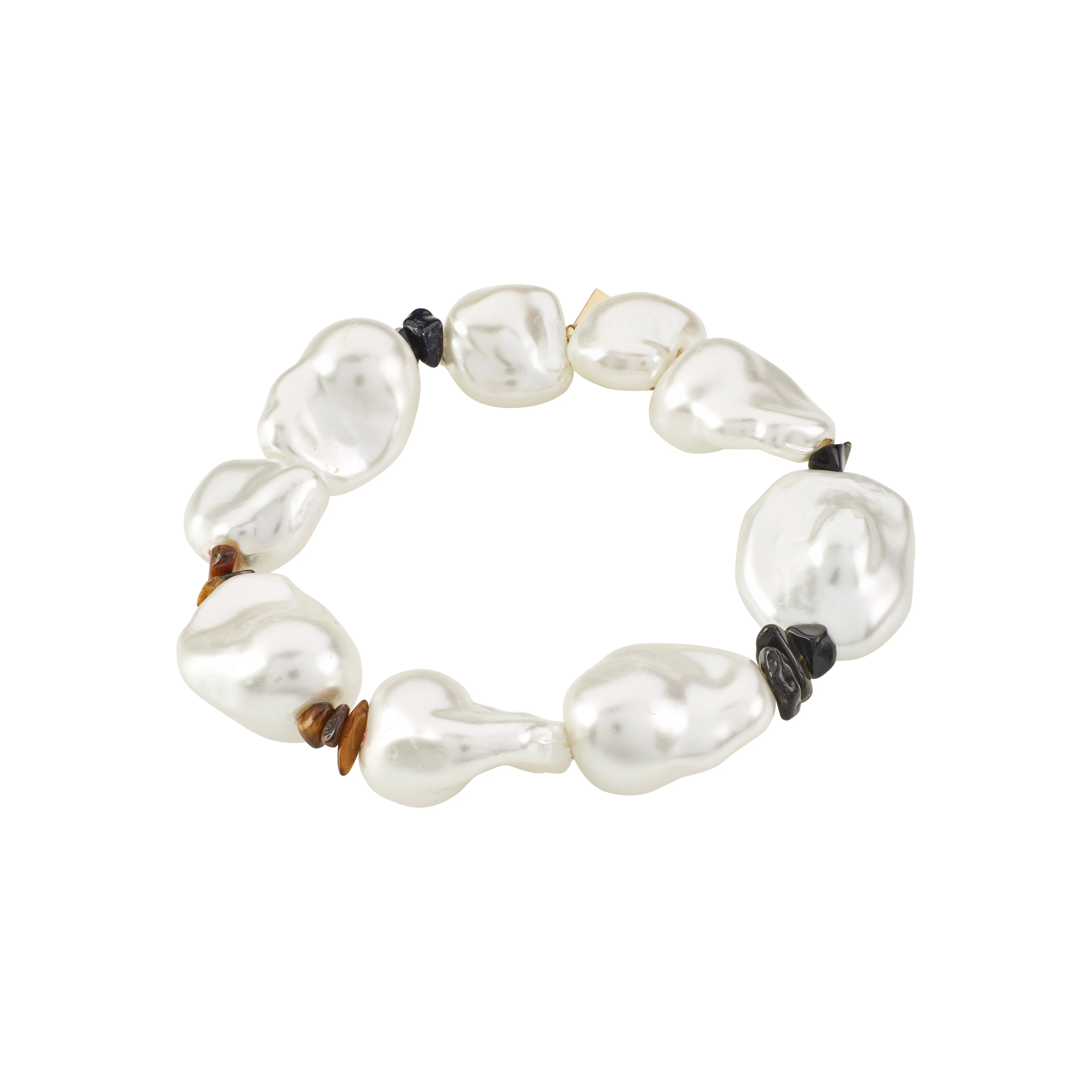 RHYTHM pearl bracelet gold-plated