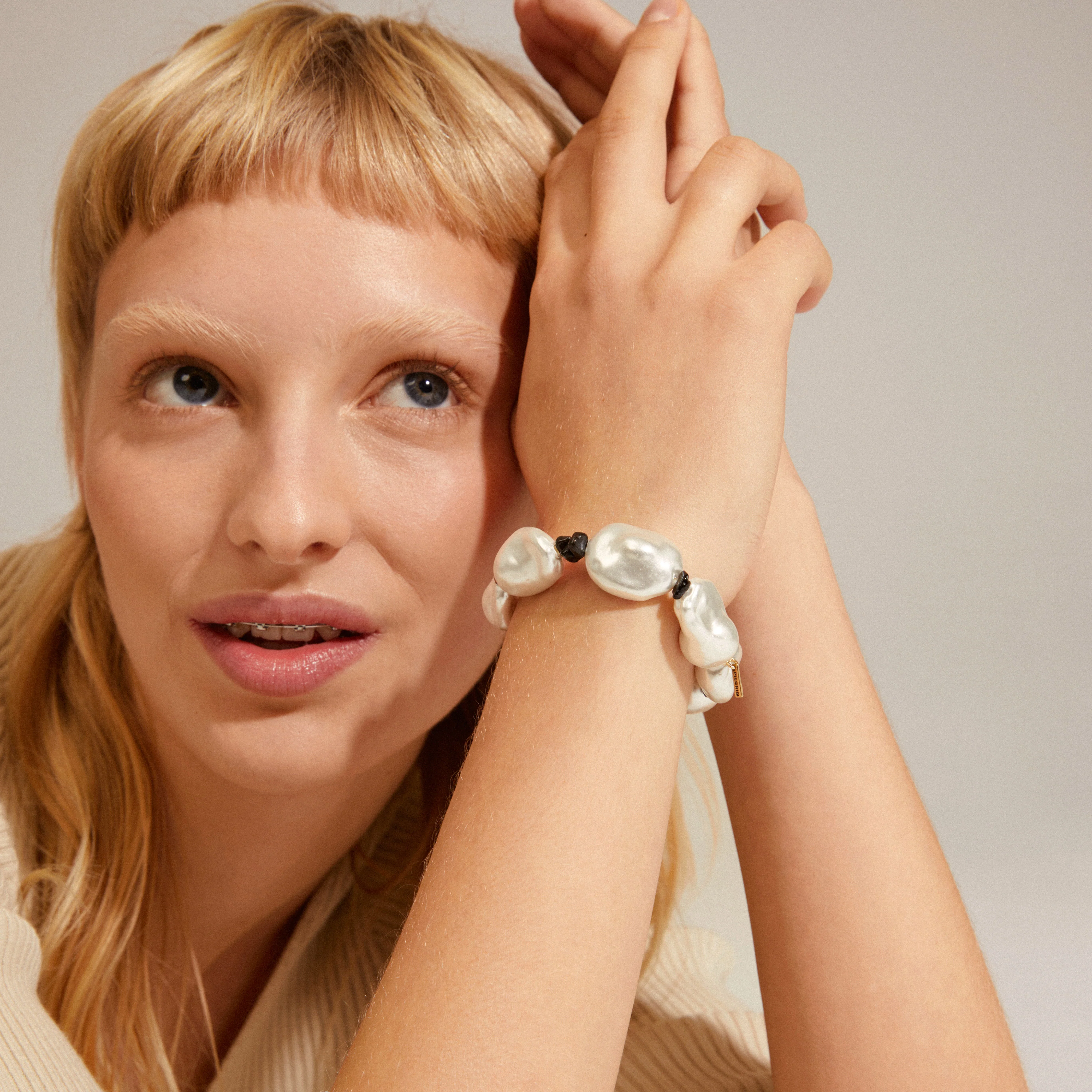 RHYTHM pearl bracelet gold-plated - Image 3