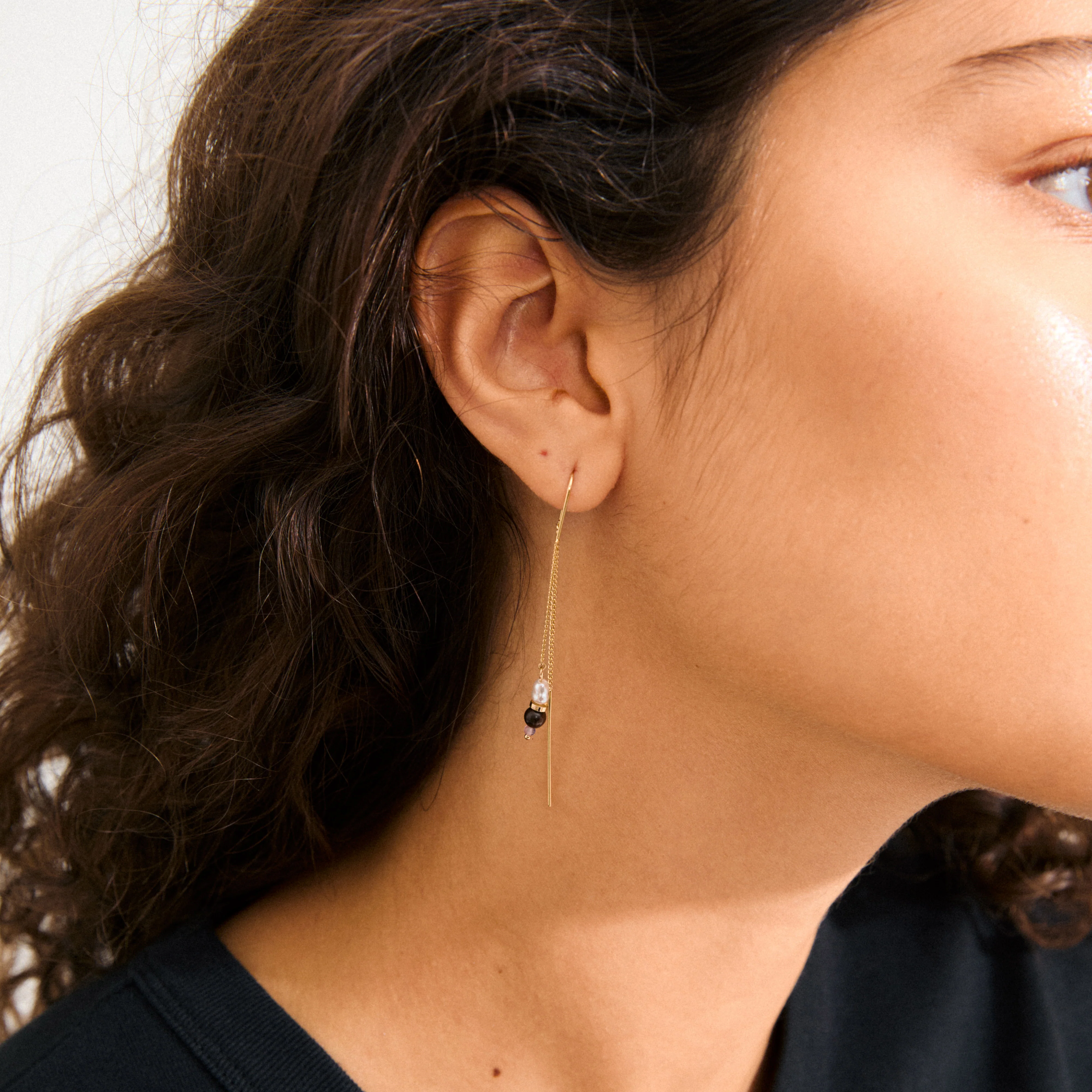 BETWEEN chain earrings gold-plated - Image 4