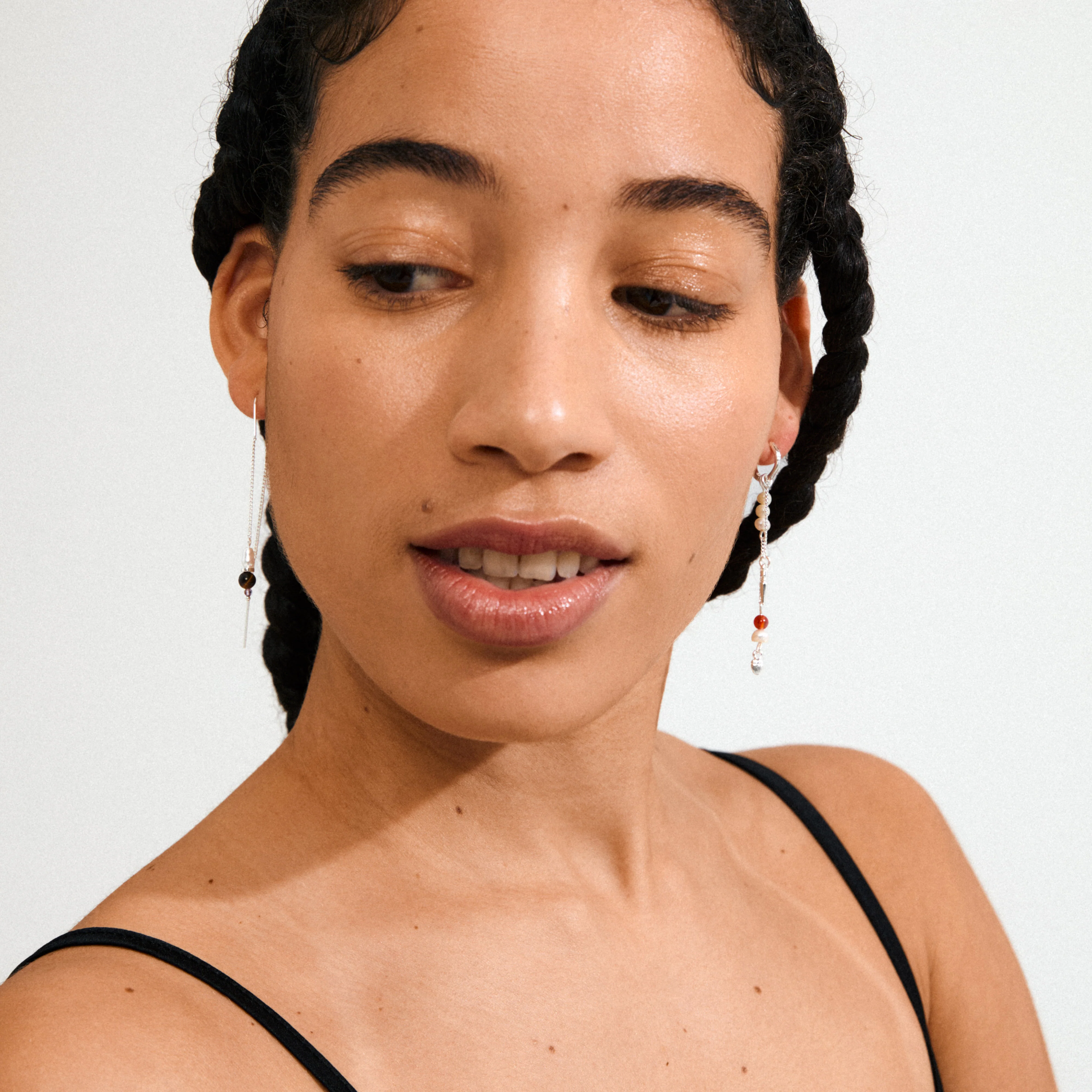 BETWEEN chain earrings silver-plated - Image 2