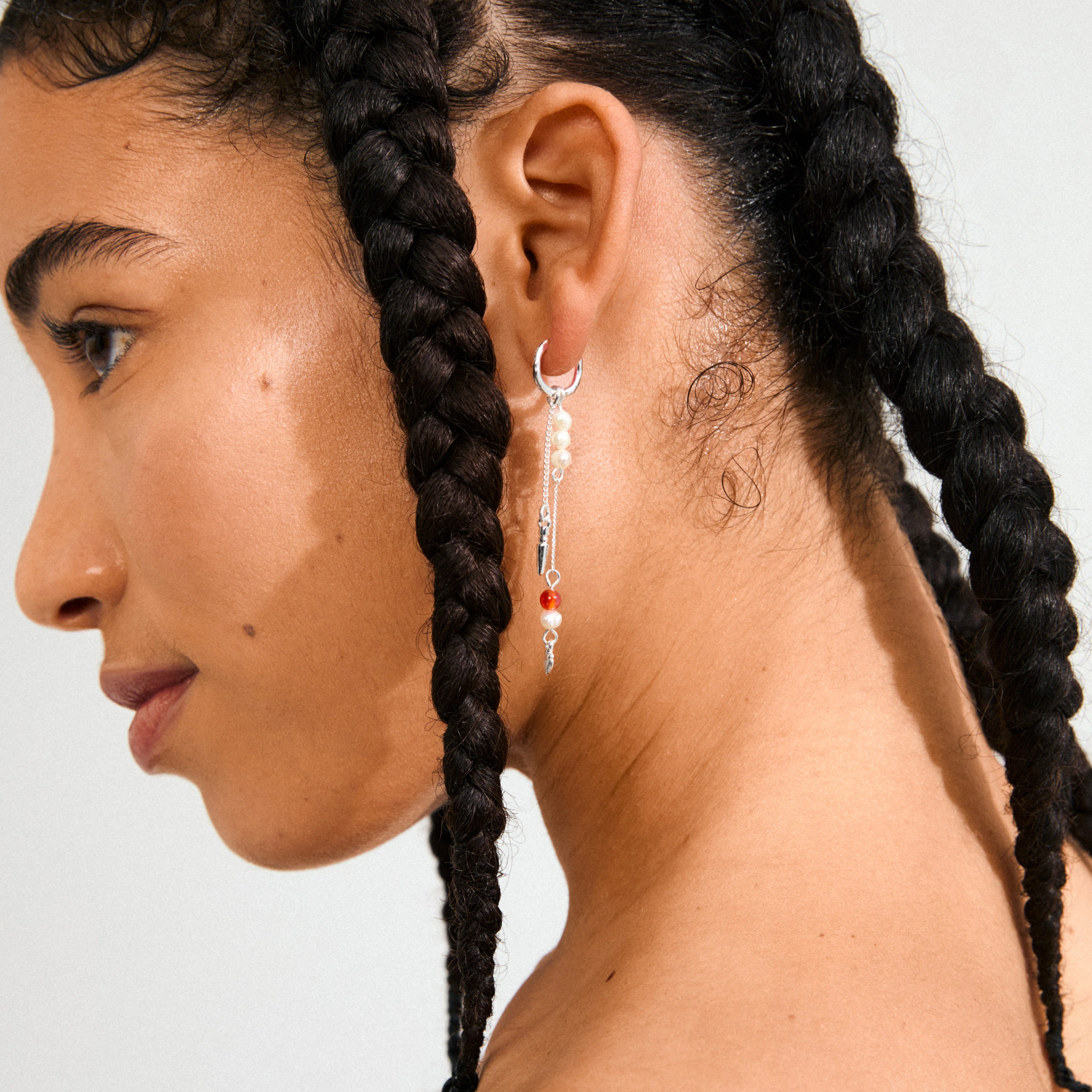 BETWEEN chain earrings silver-plated - Image 3