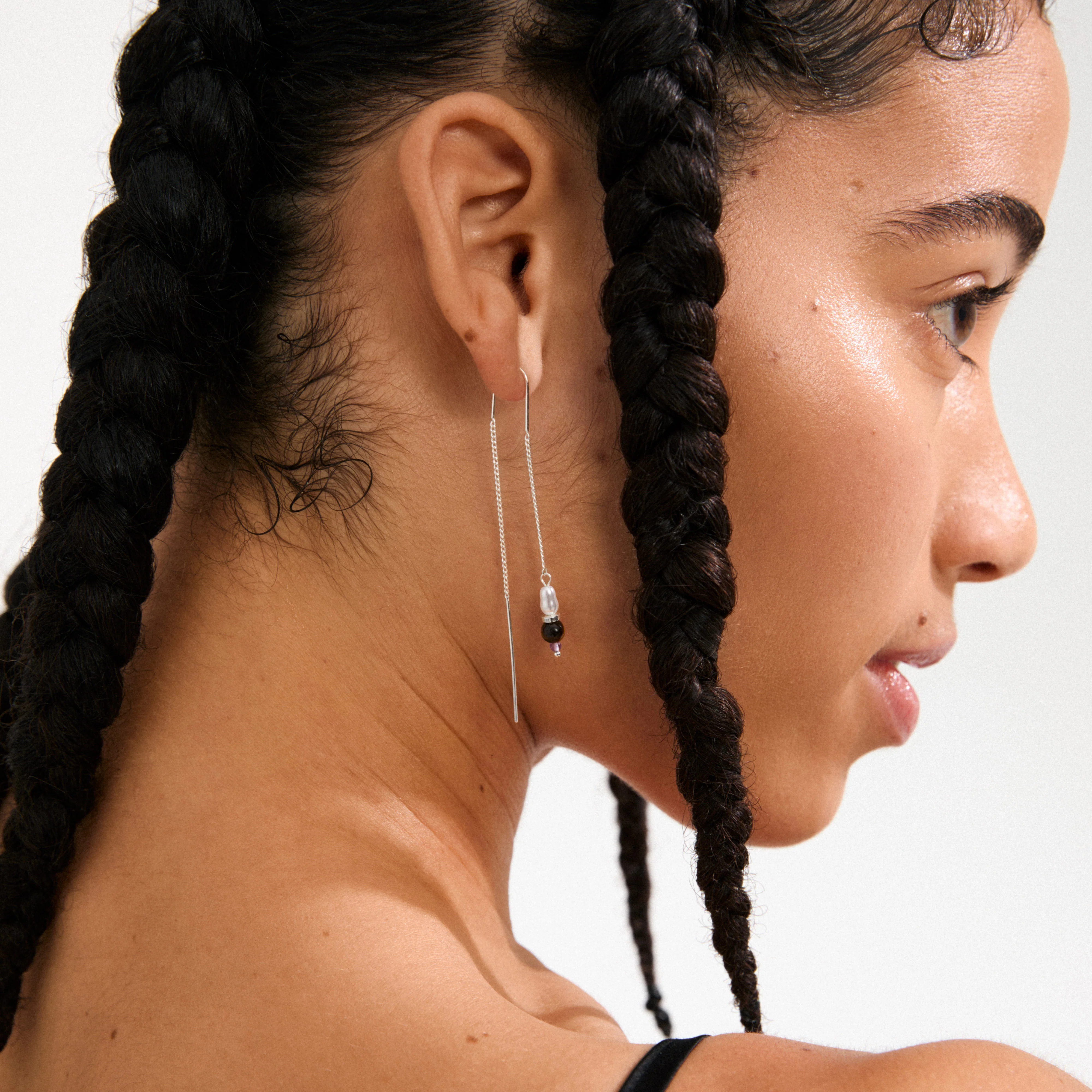 BETWEEN chain earrings silver-plated - Image 4
