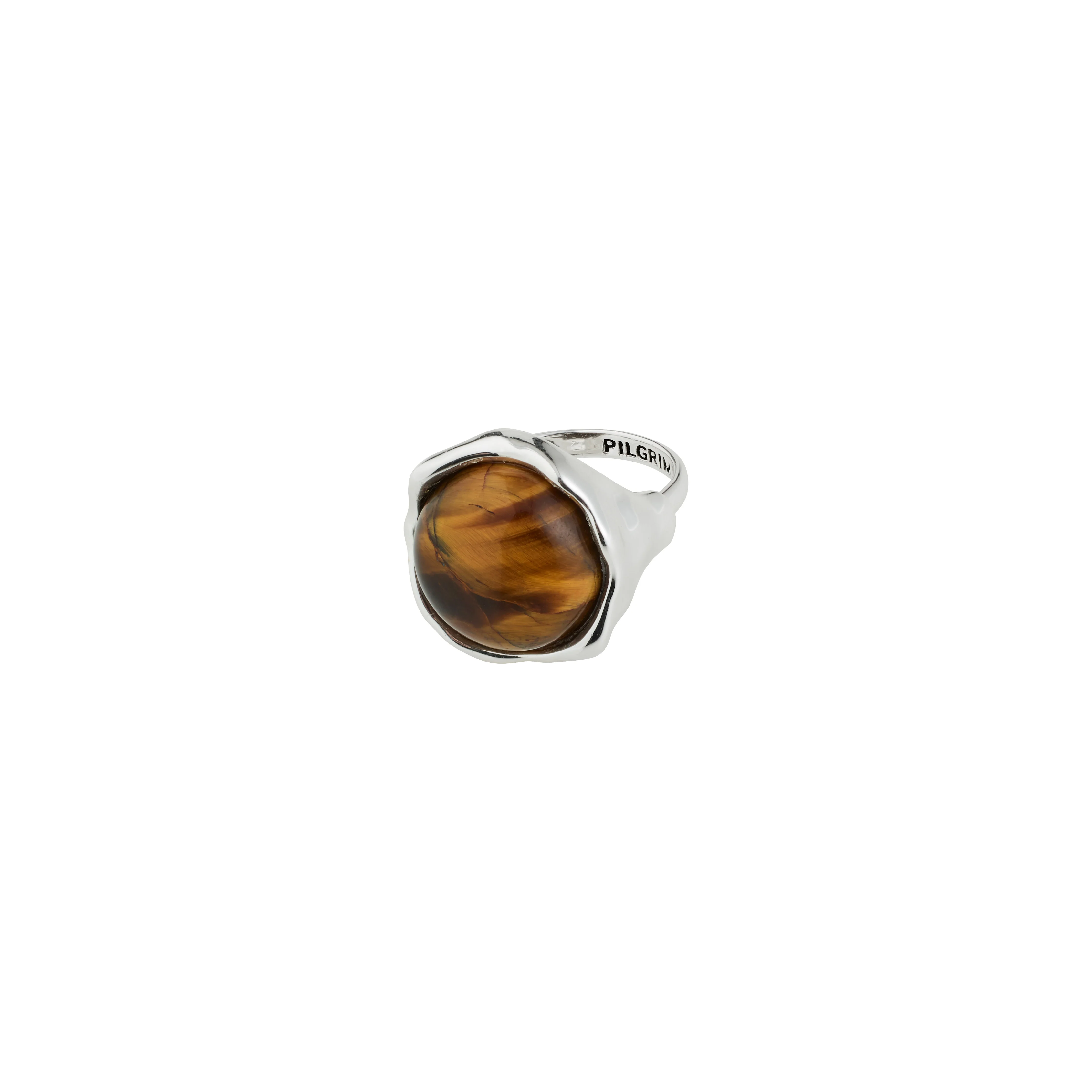 SENSE ring silver-plated/tiger eye