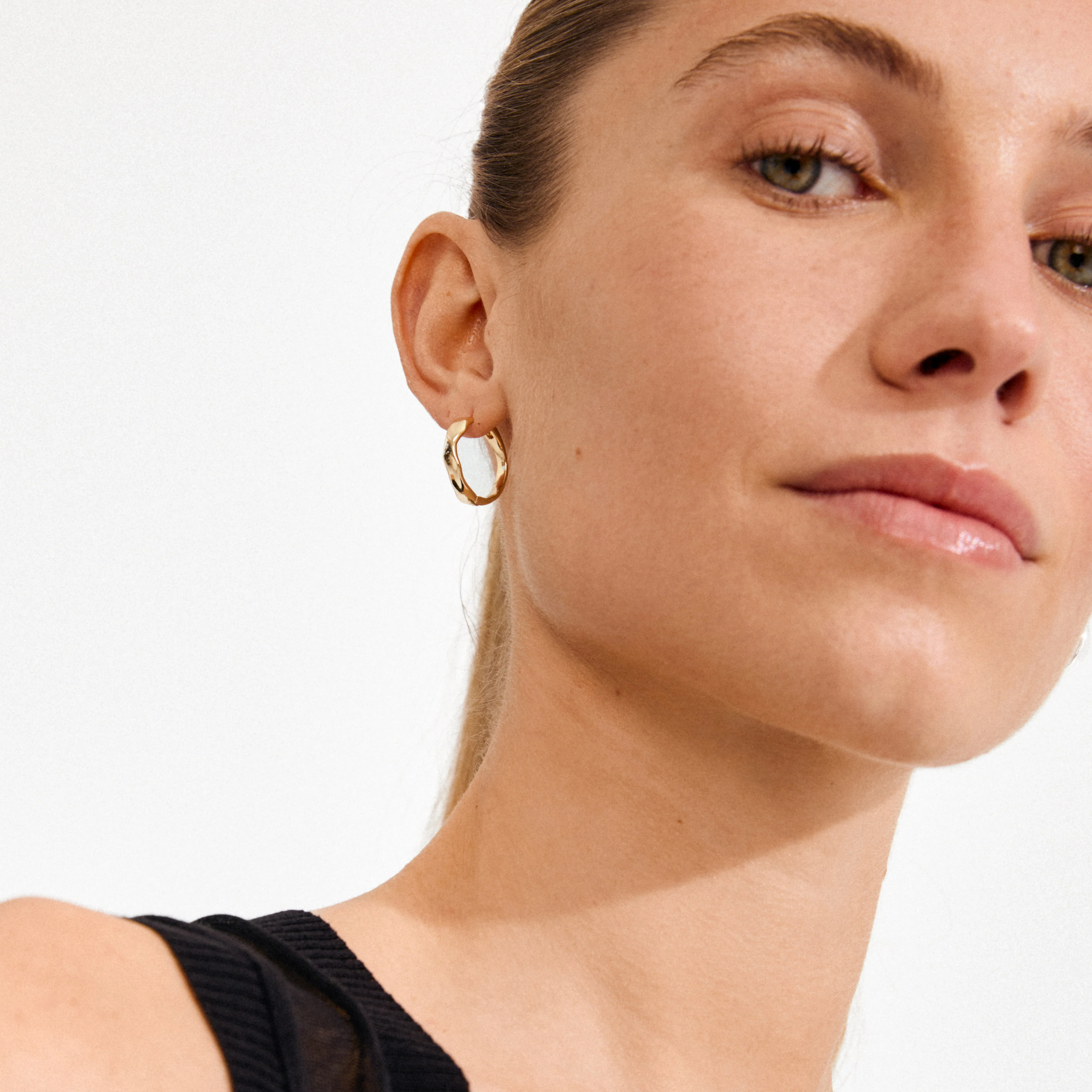 EMBER hoop earrings gold-plated - Image 2