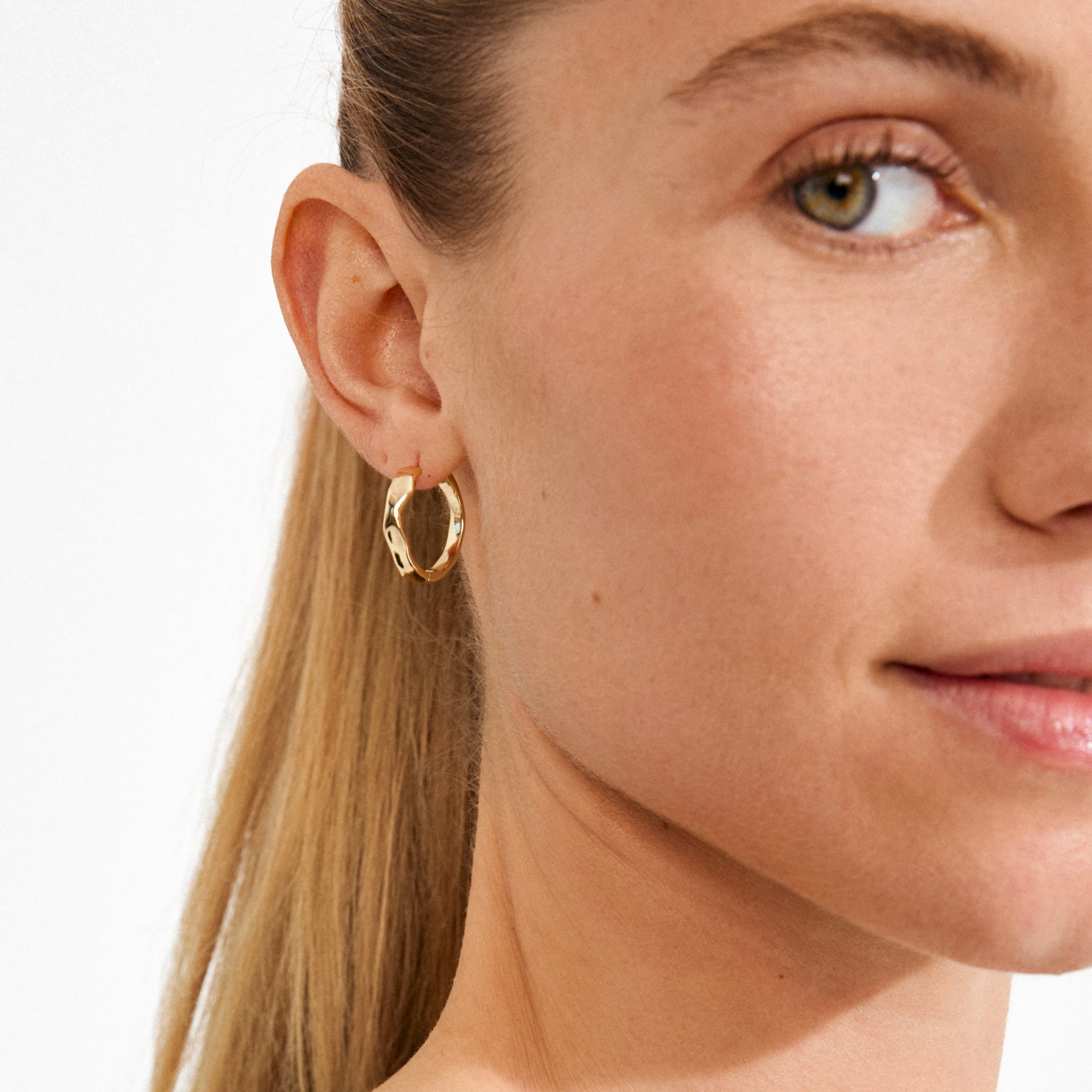 EMBER hoop earrings gold-plated - Image 3