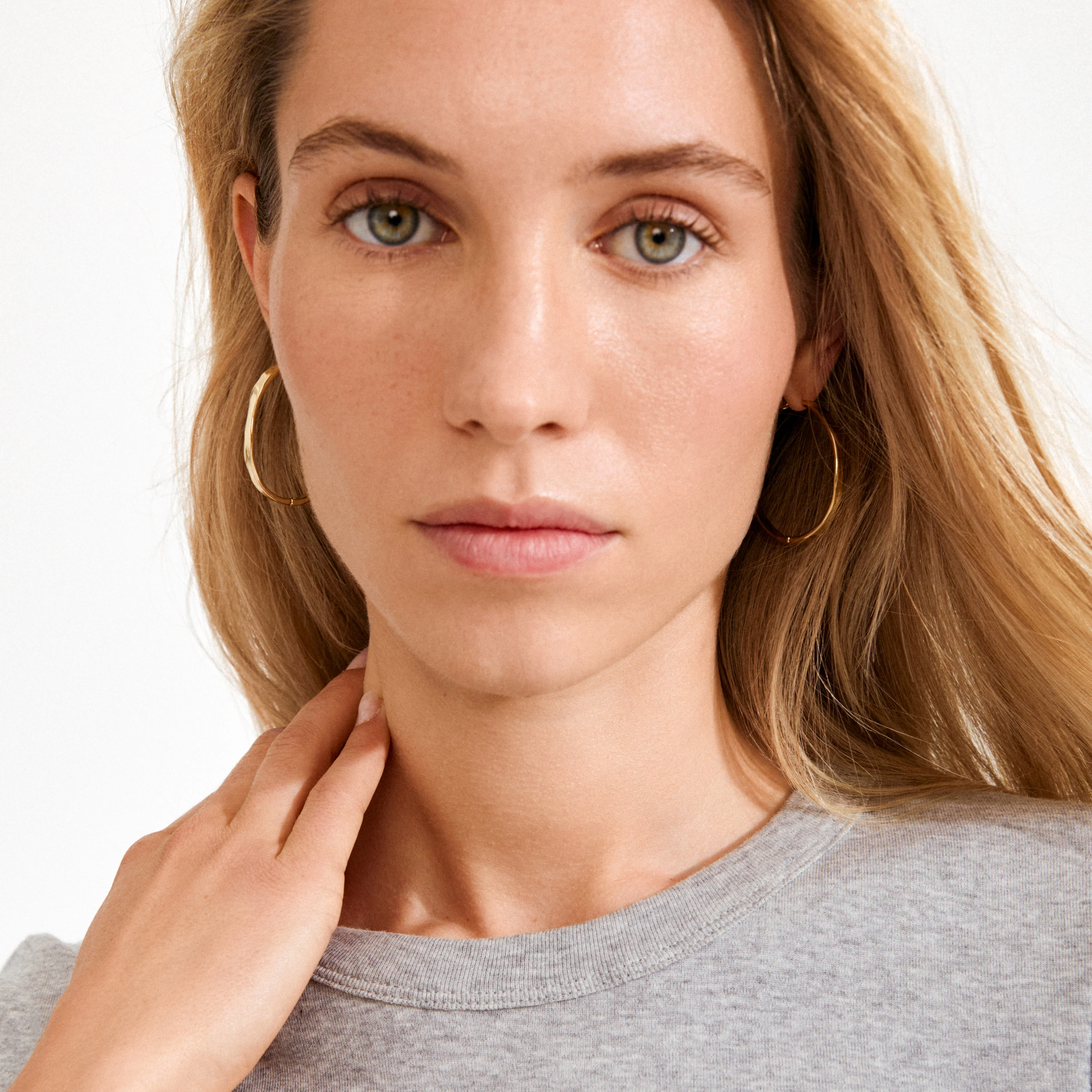 EMBER hoop earrings gold-plated - Image 2