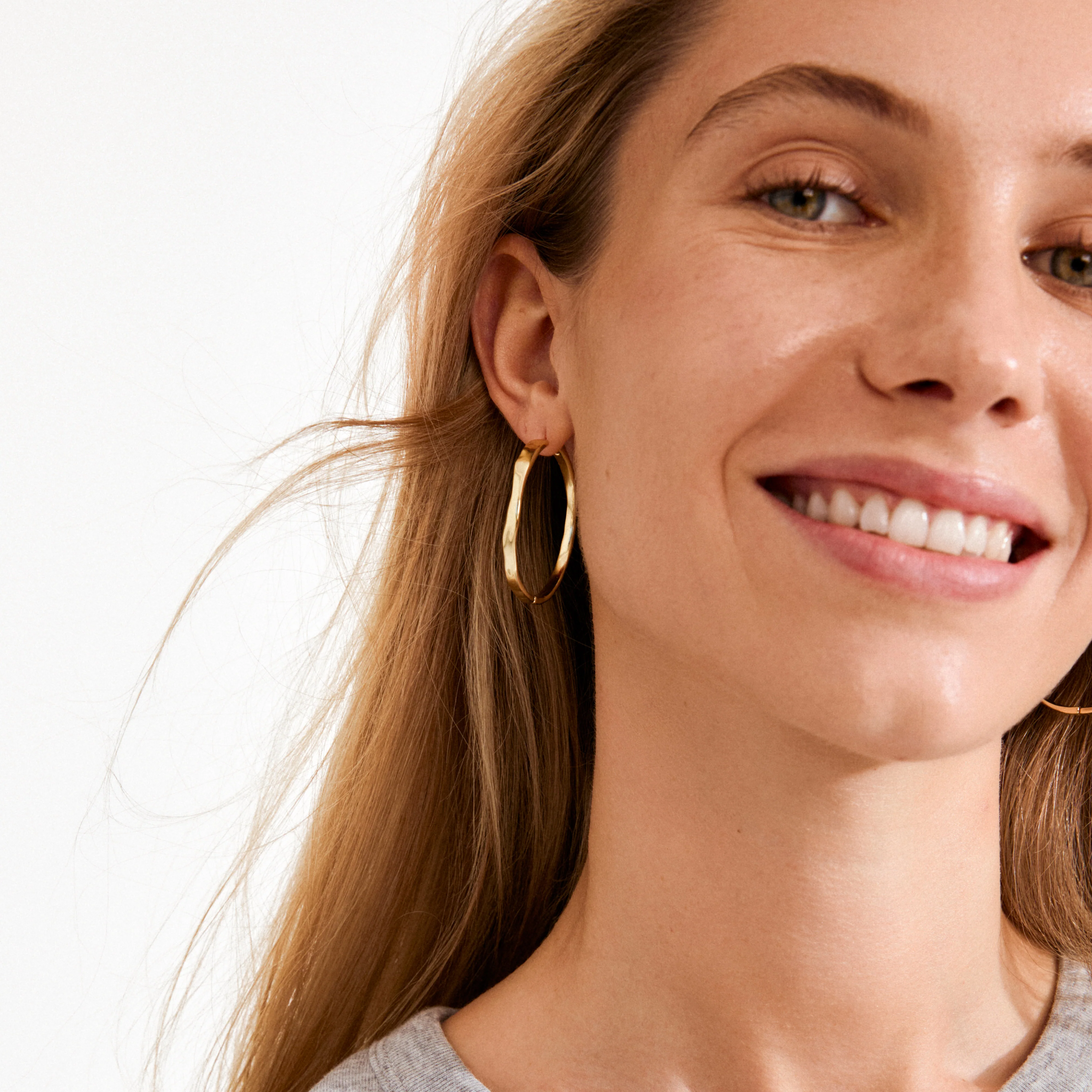 EMBER hoop earrings gold-plated - Image 3