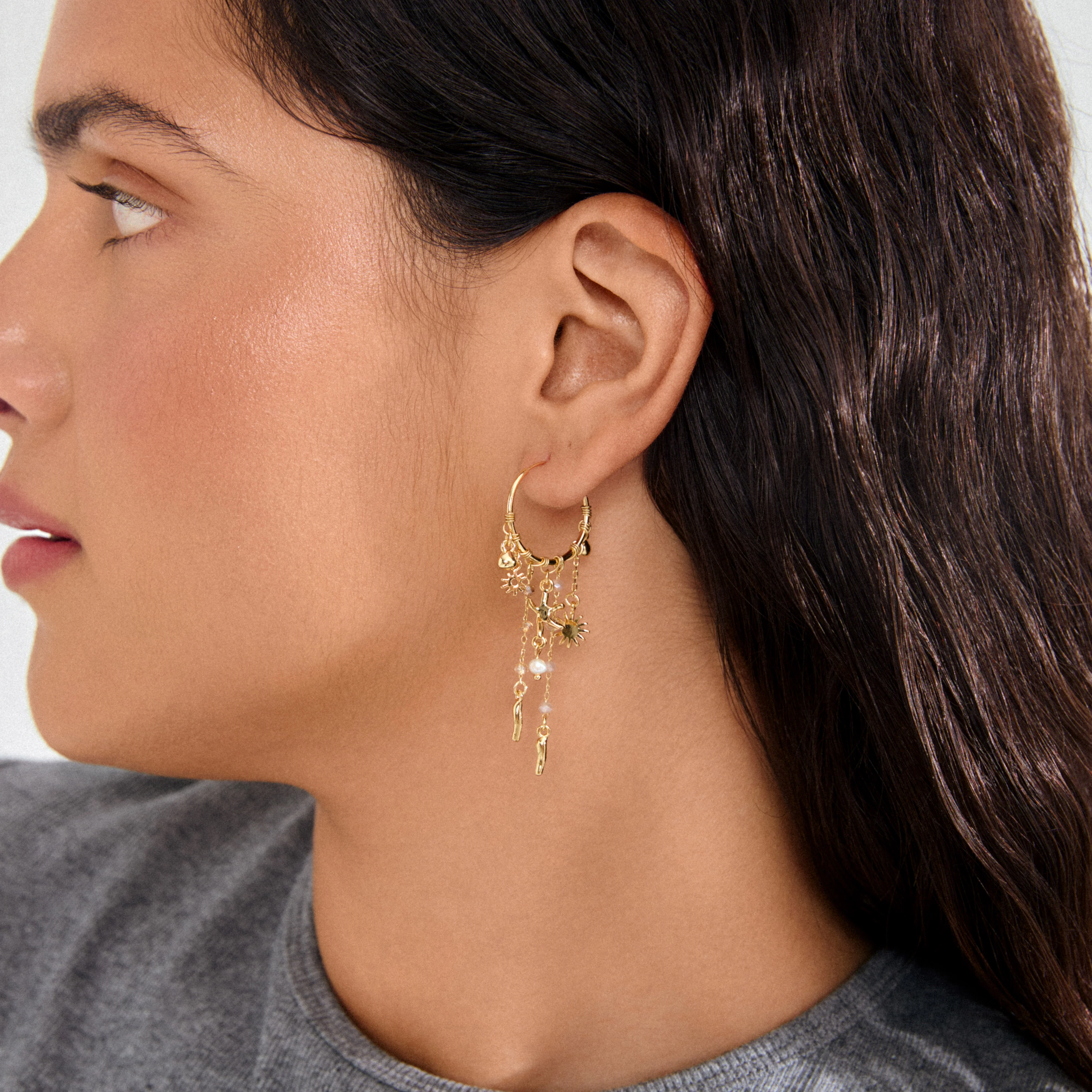 PRISM hoop earrings gold-plated - Image 4
