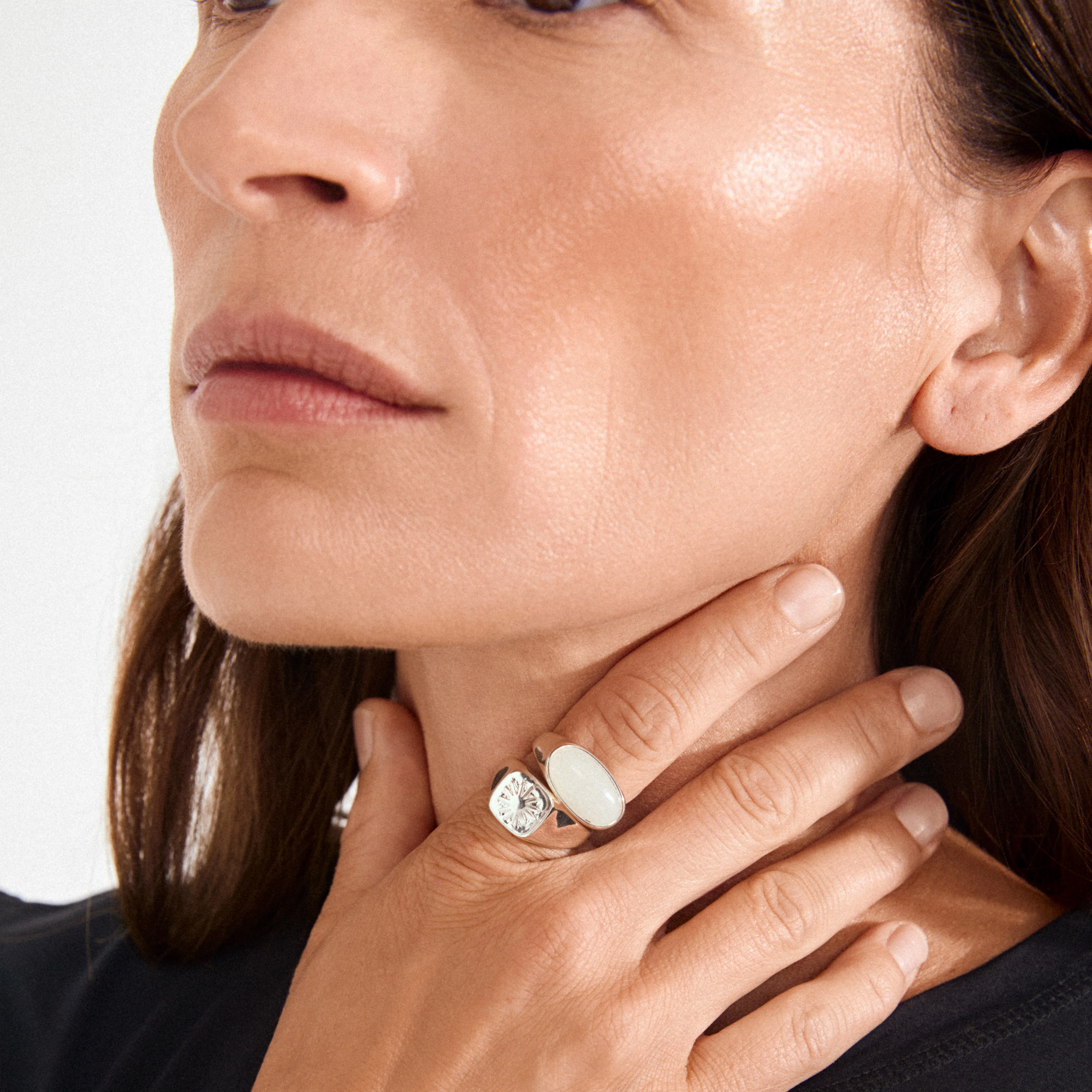 PRISM rings 2-in-1 set, silver-plated - Image 3