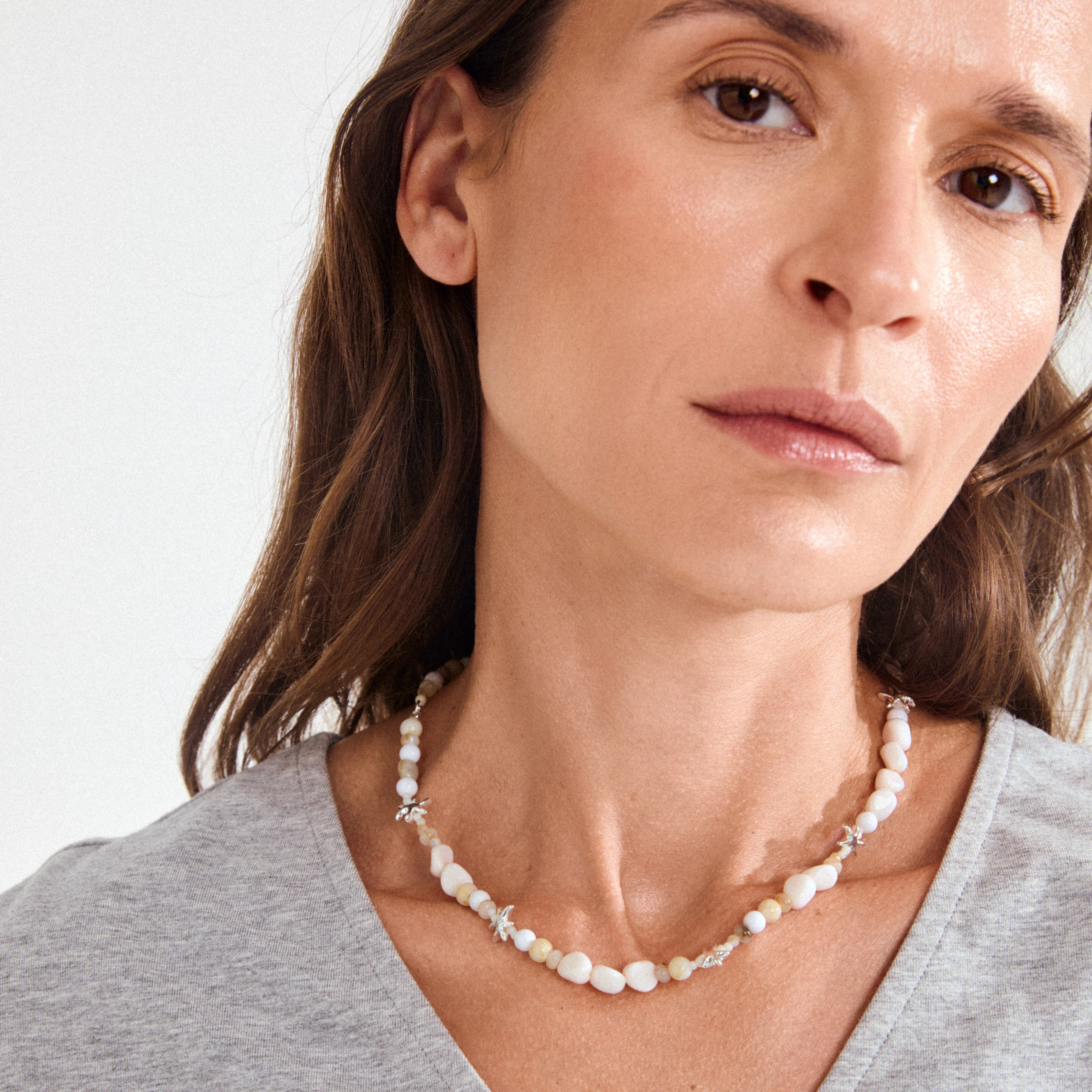 PRISM necklace white/silver-plated - Image 3