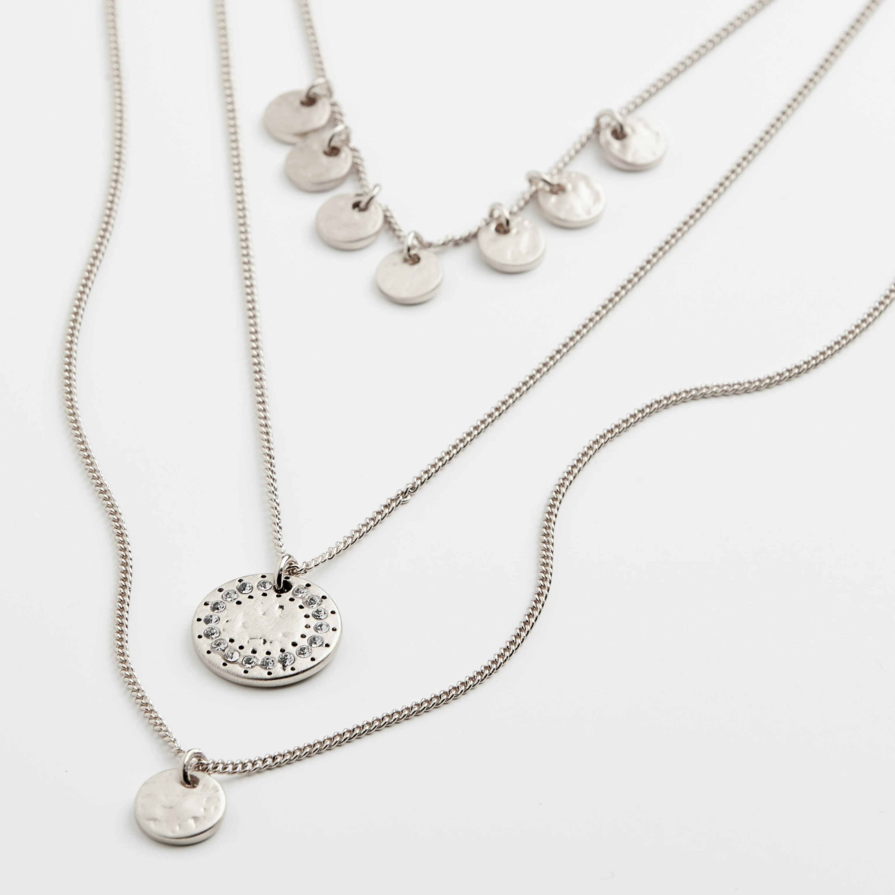 ARDEN 3-in-1  crystal necklace silver-plated - Image 6
