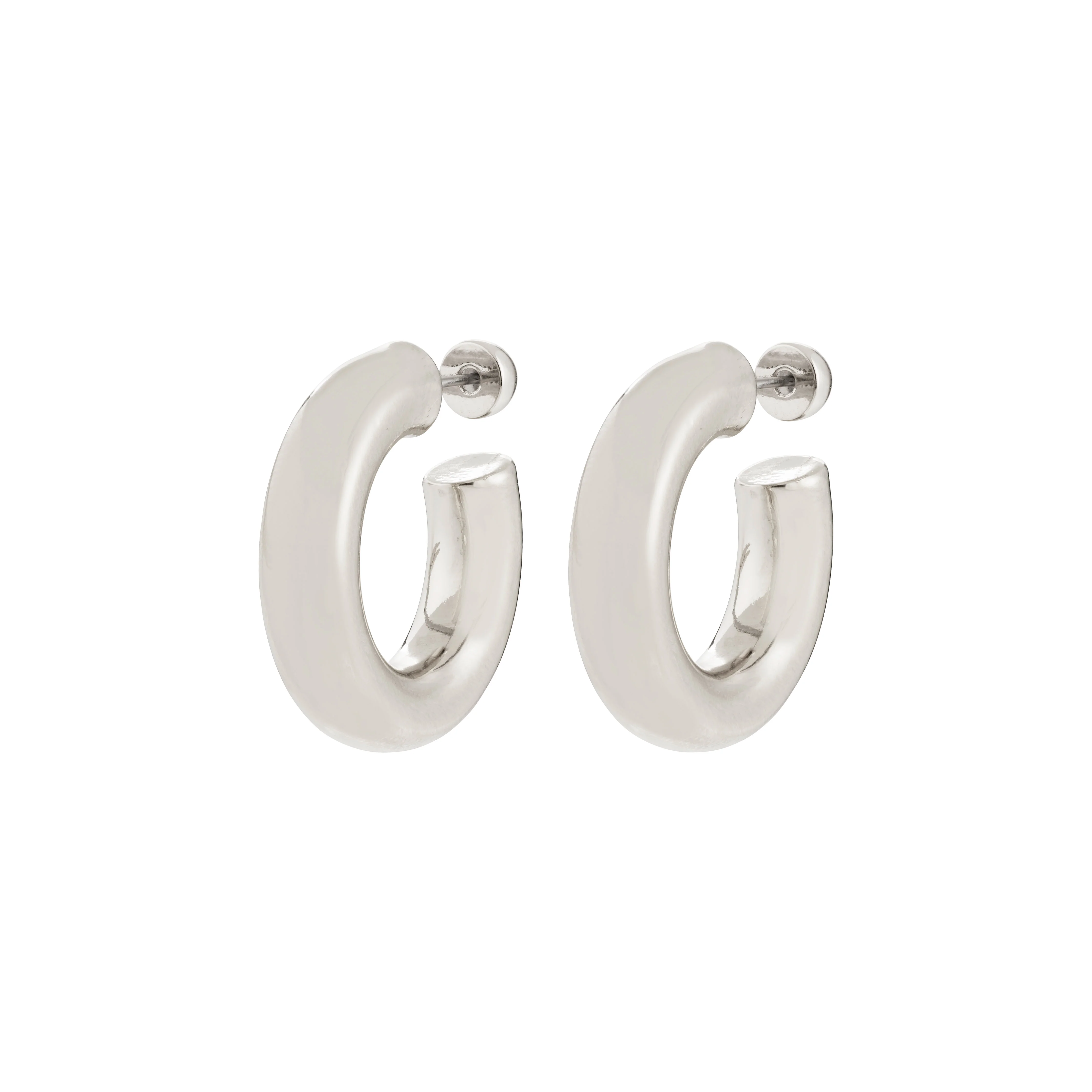 PHASE large hoops silver-plated - Image 4
