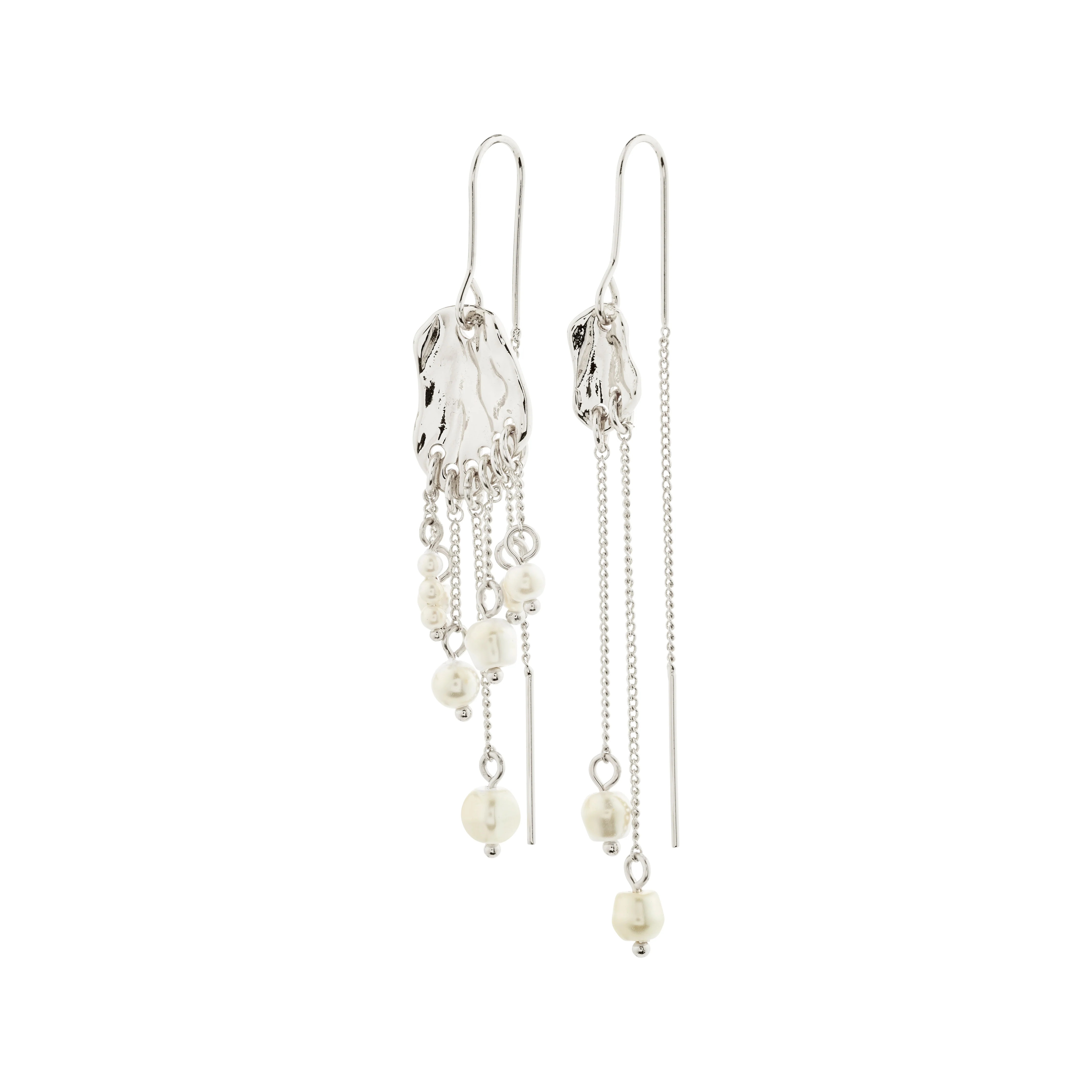BREEZE chain earrings silver-plated