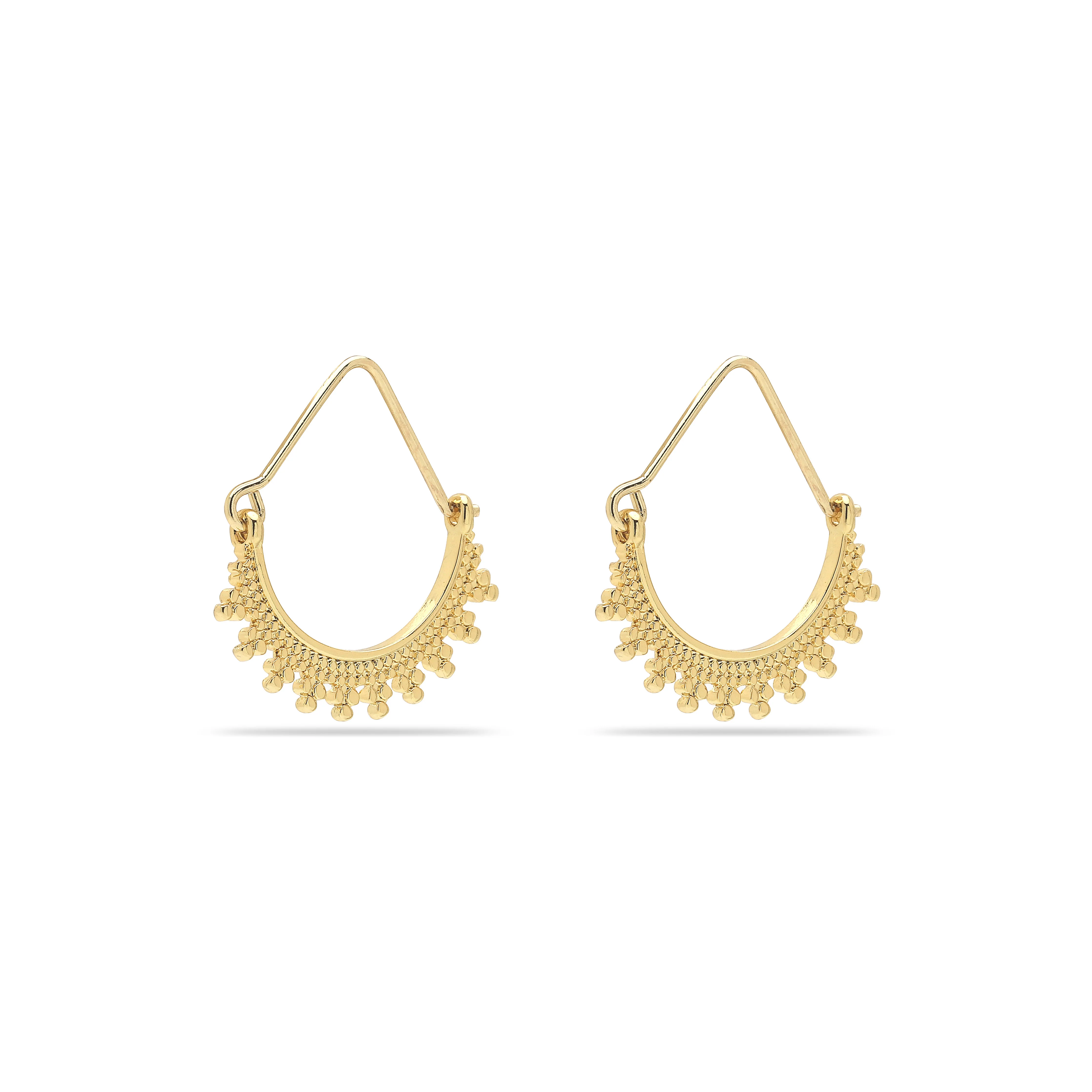 KIKU half hoop earrings gold-plated