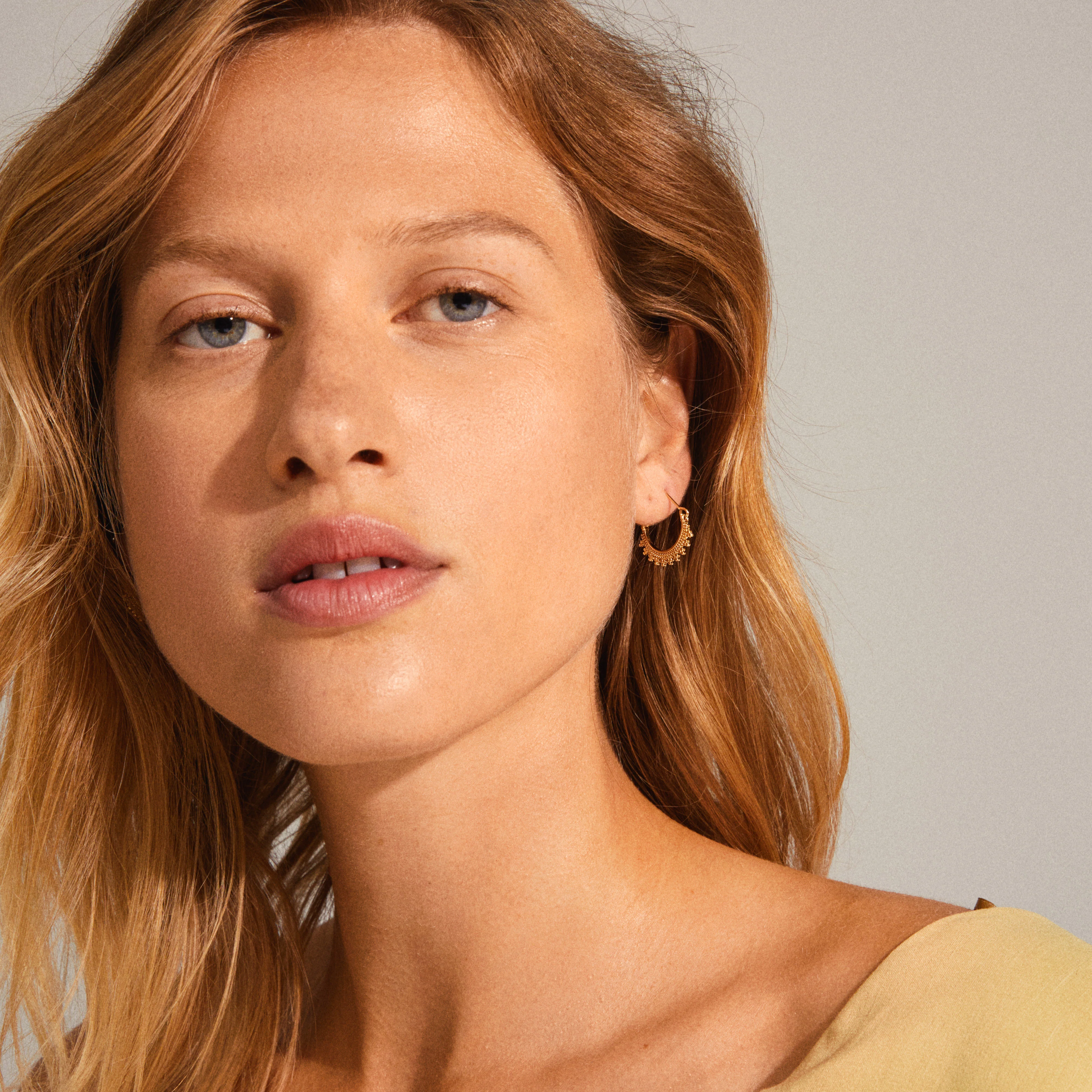 KIKU half hoop earrings gold-plated - Image 2