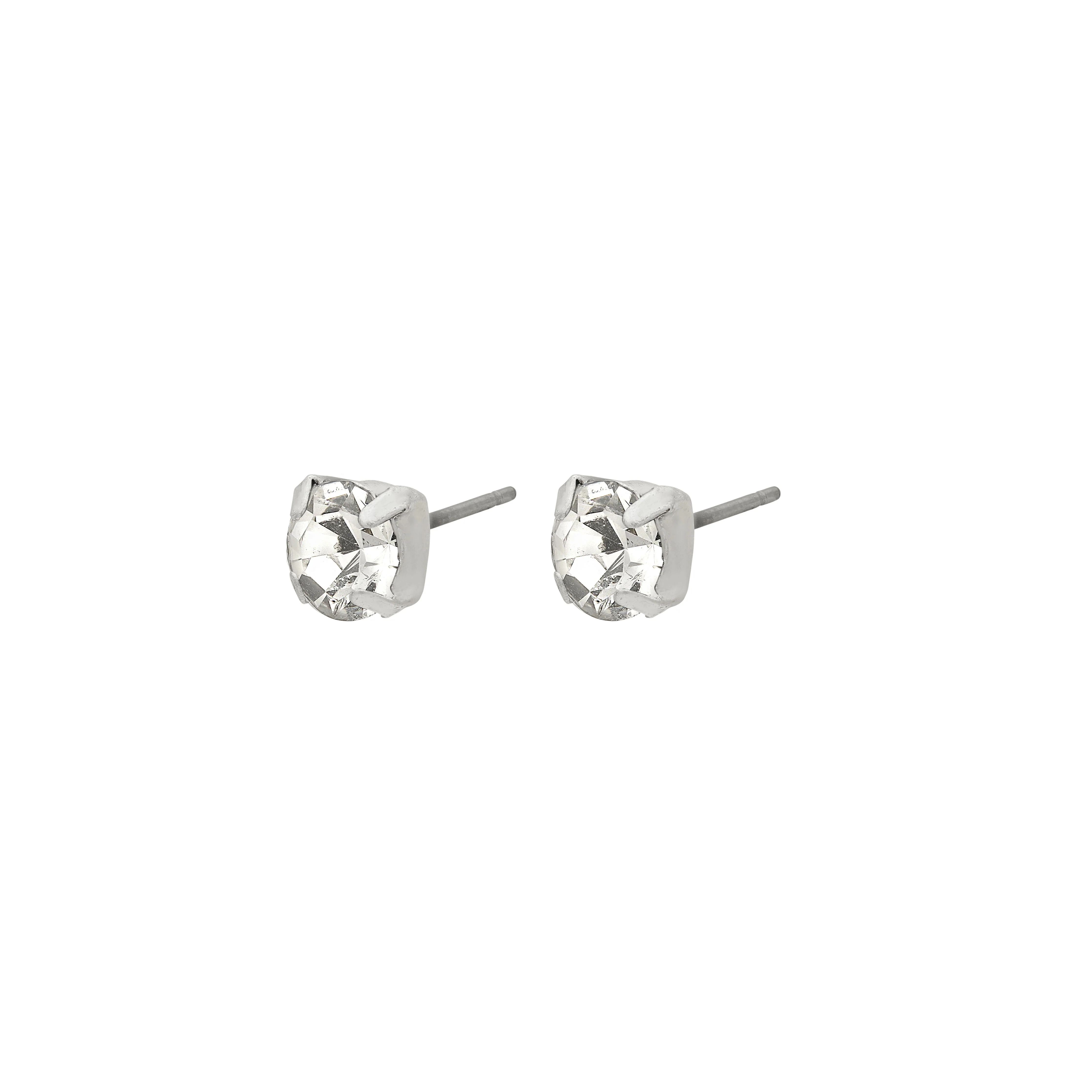 ORIGINAL crystal earstuds silver-plated