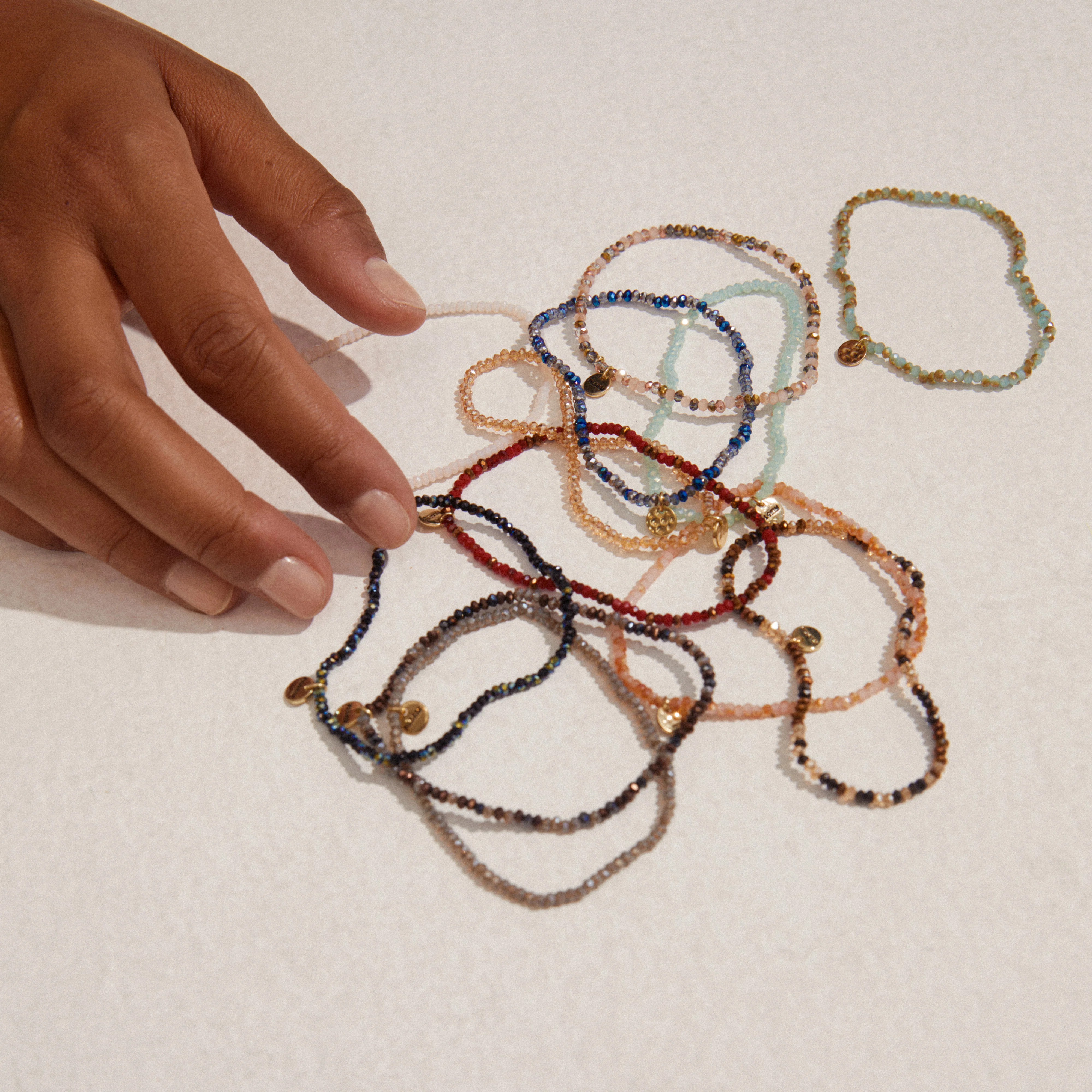 INDIE bracelet green, gold-plated - Image 5
