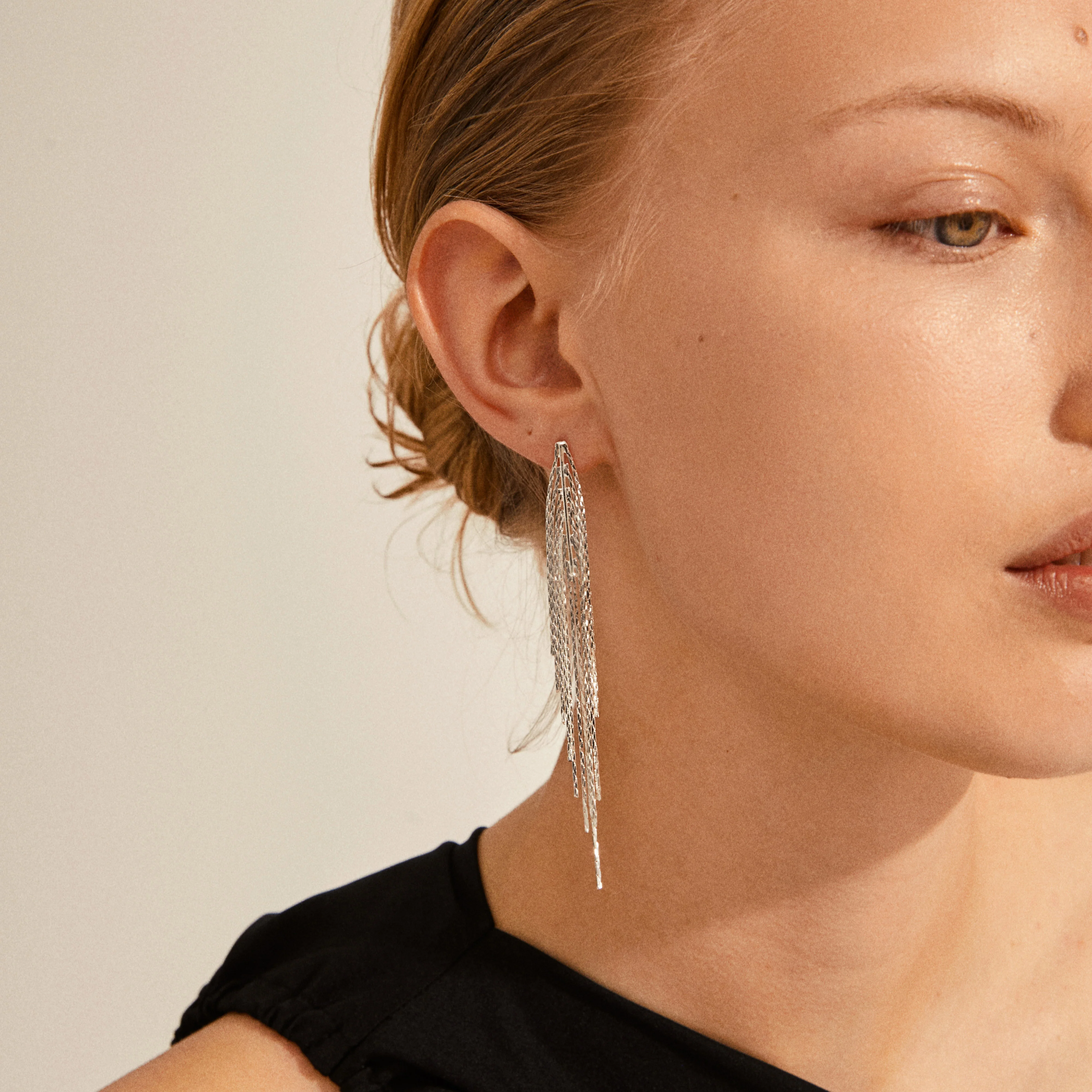 CARMEN waterfall earrings silver-plated - Image 3