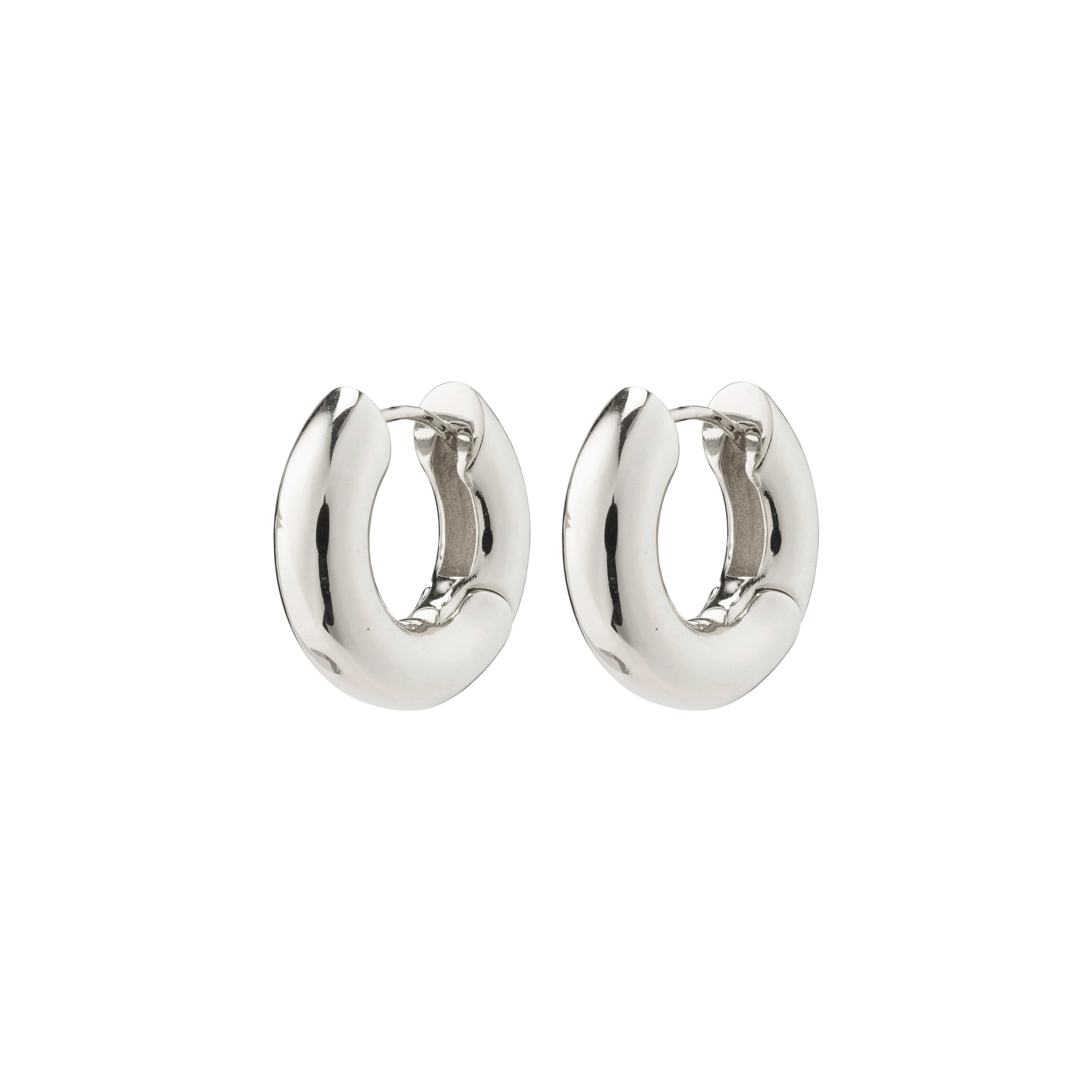 AICA chunky hoop earrings silver-plated