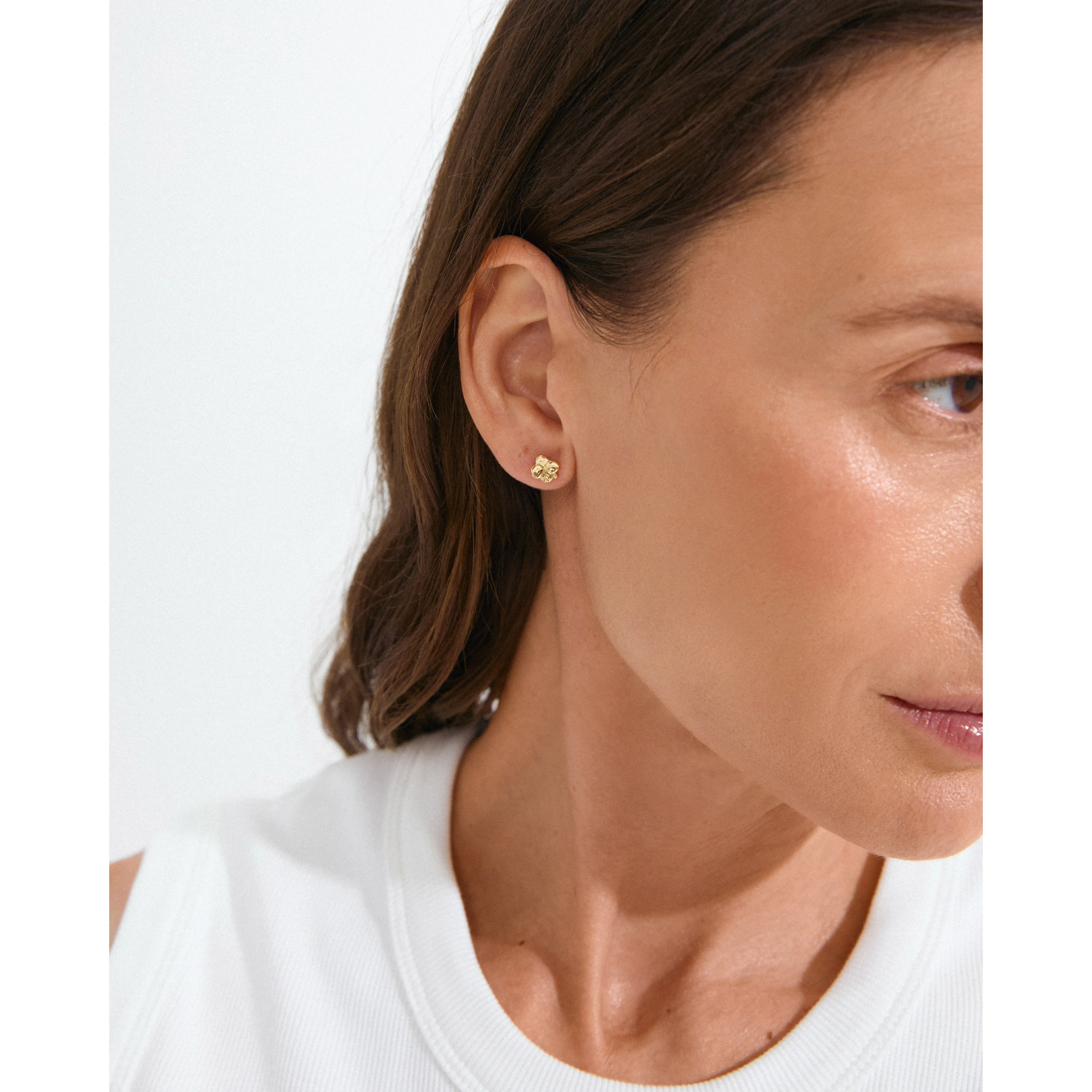OCTAVIA clover earrings gold-plated - Image 4
