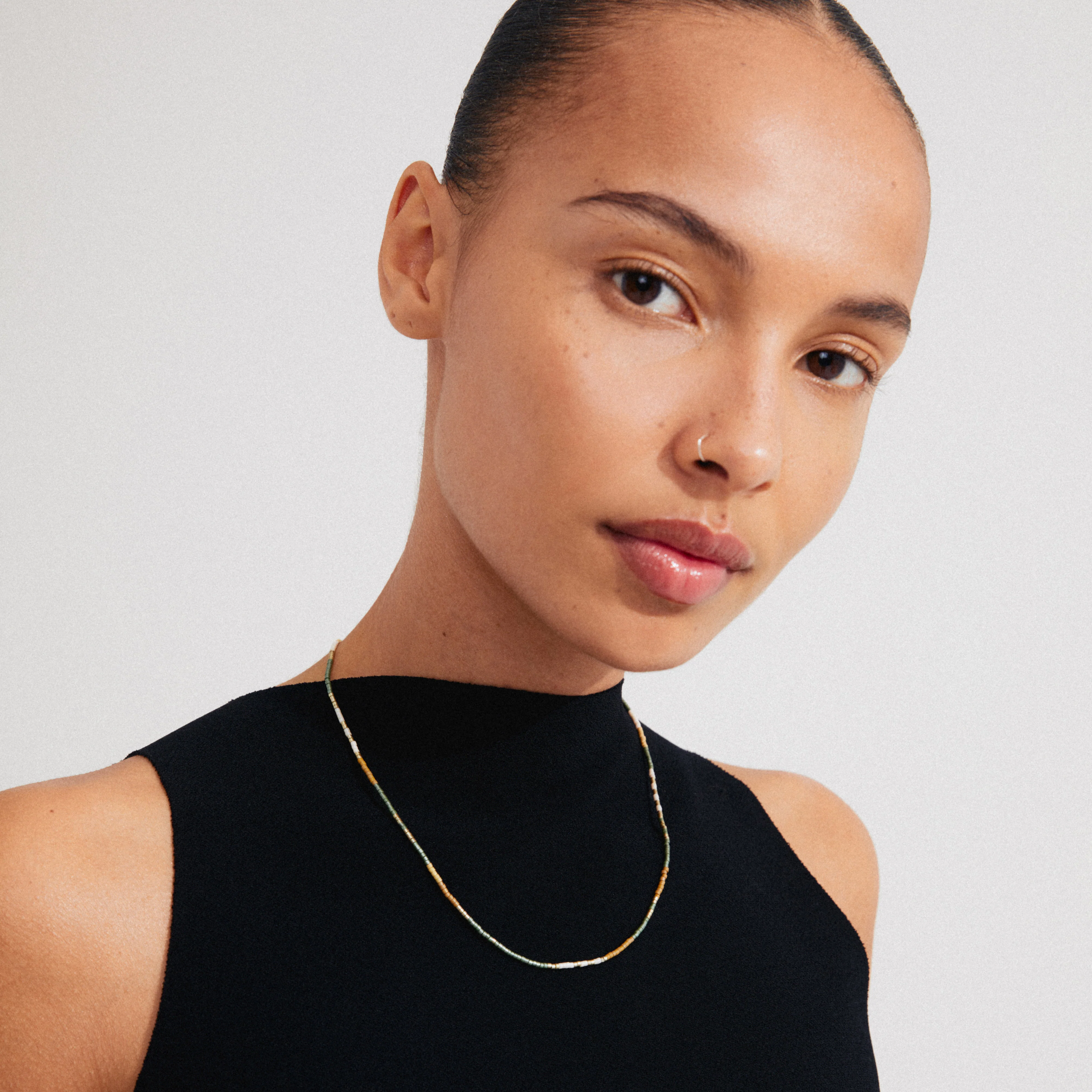 ALISON necklace brown, gold-plated - Image 2
