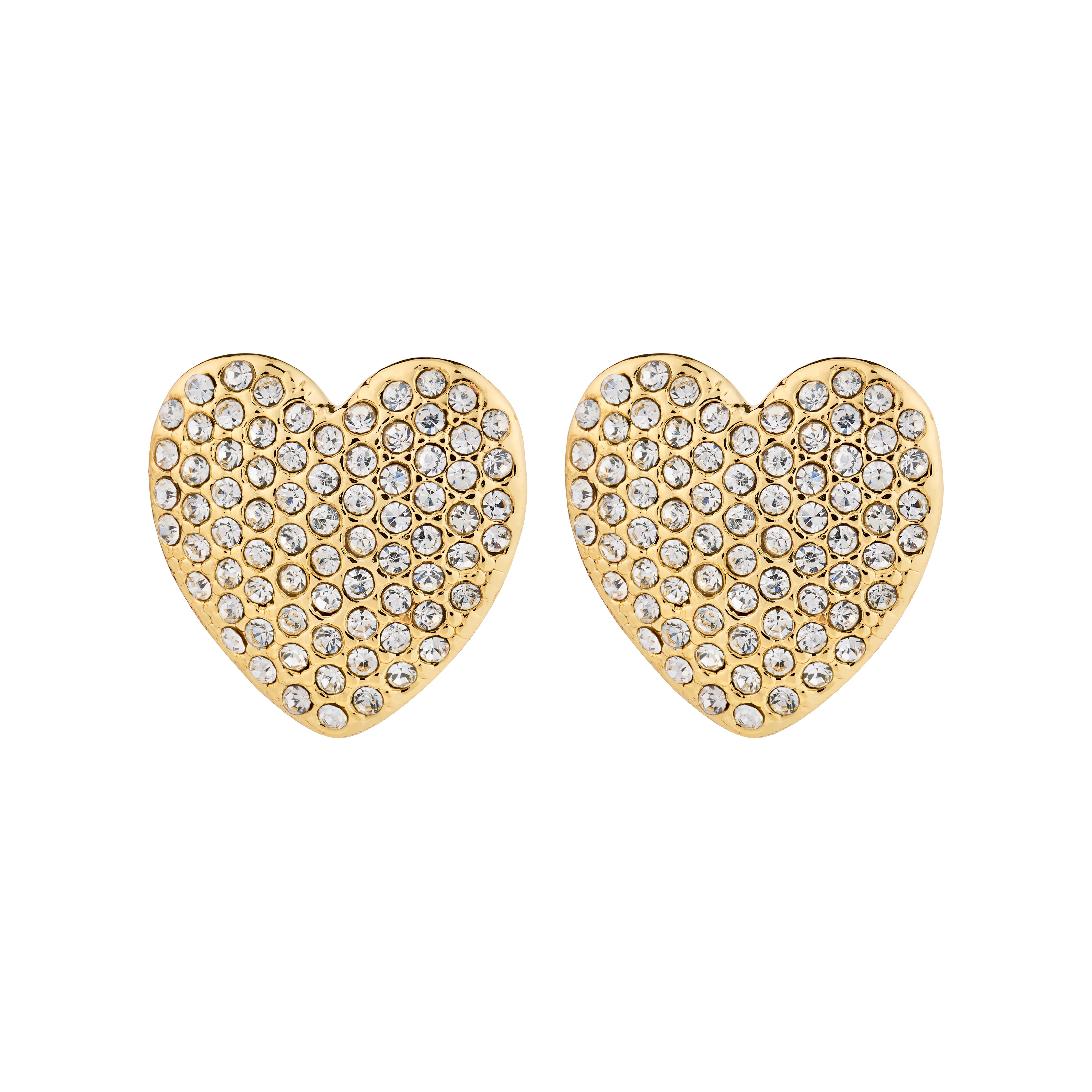 DUNE heart earrings gold-plated