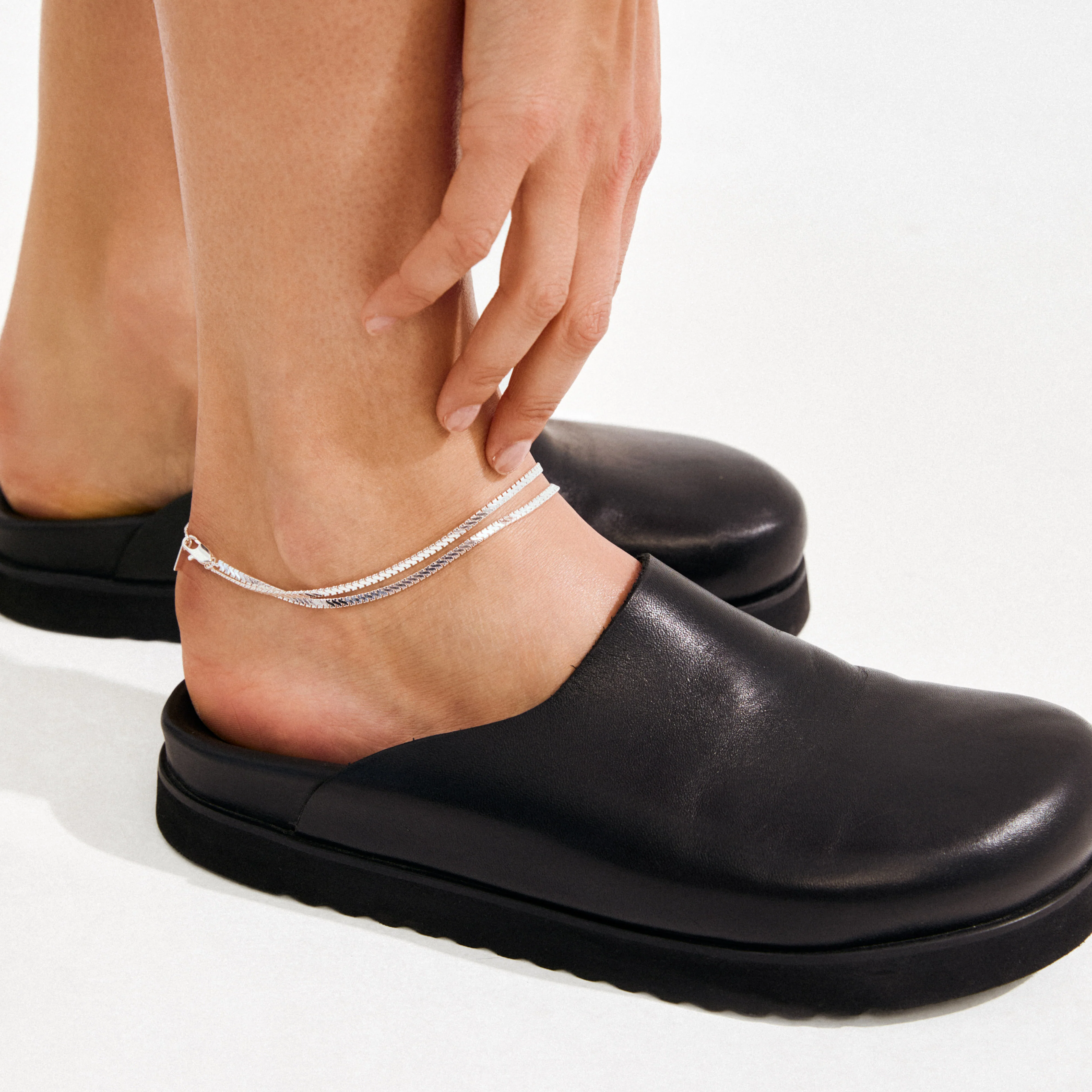JELONA ankle chain silver-plated - Image 3