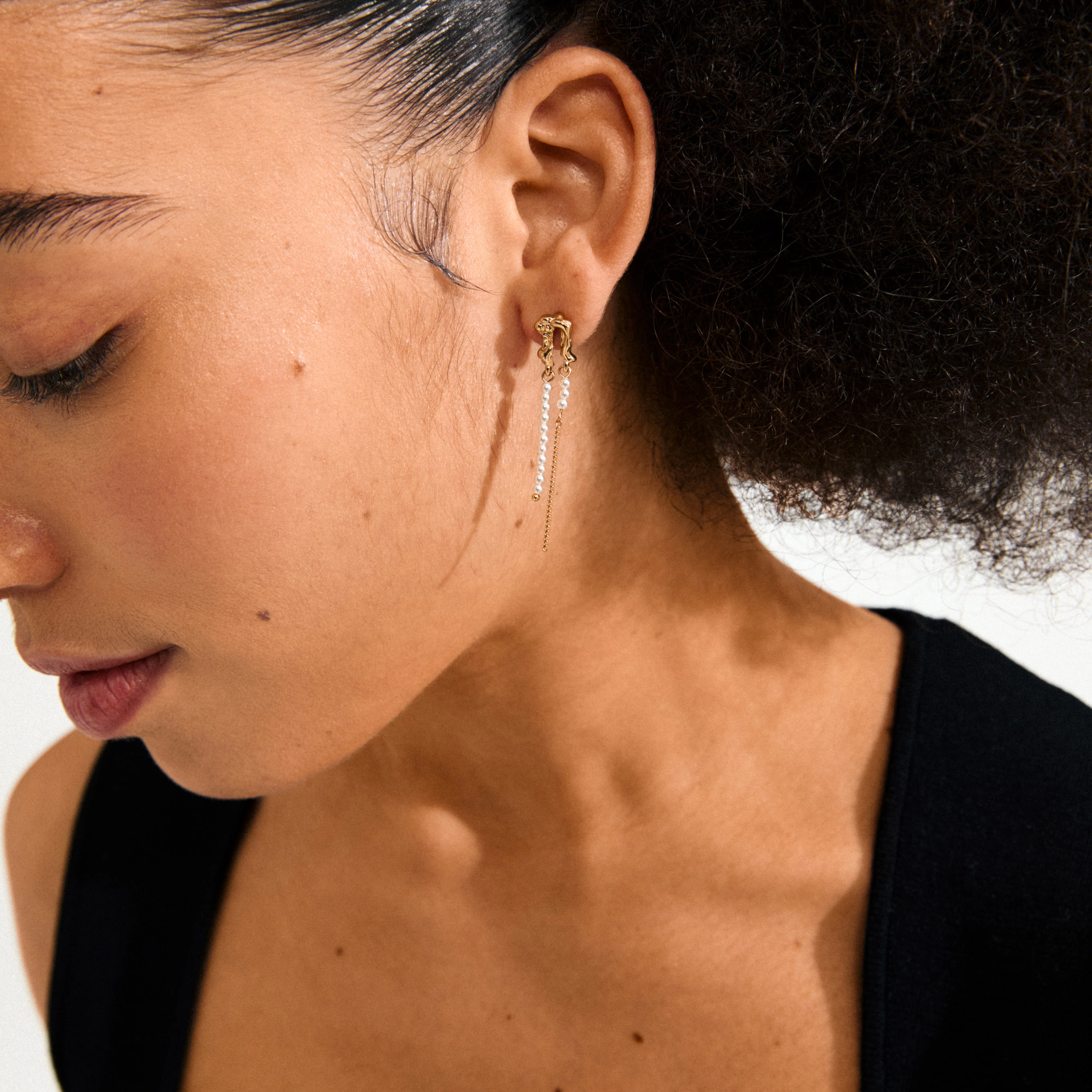 VINCENT earrings gold-plated - Image 3