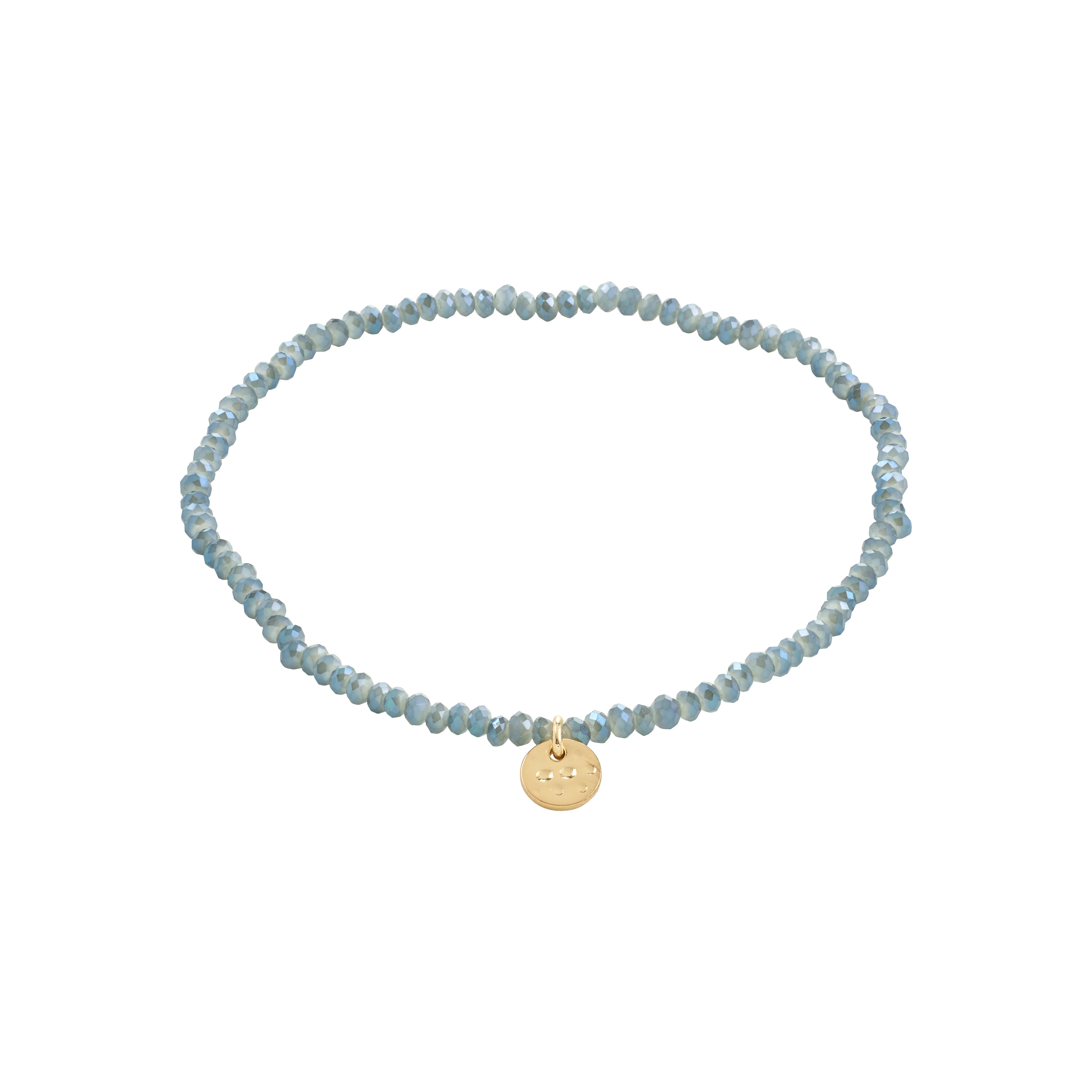 INDIE bracelet grey, gold-plated
