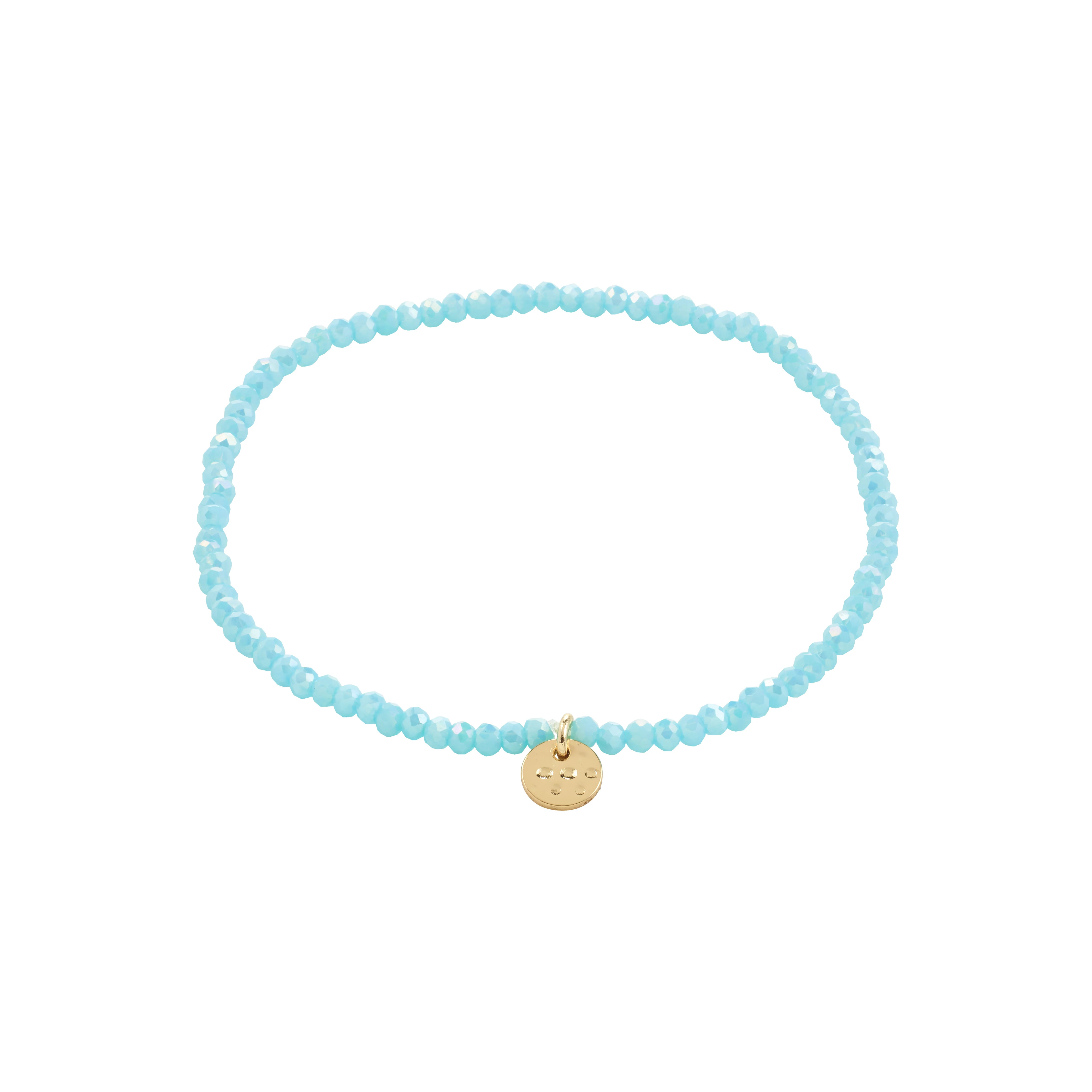 INDIE bracelet skyblue, gold-plated